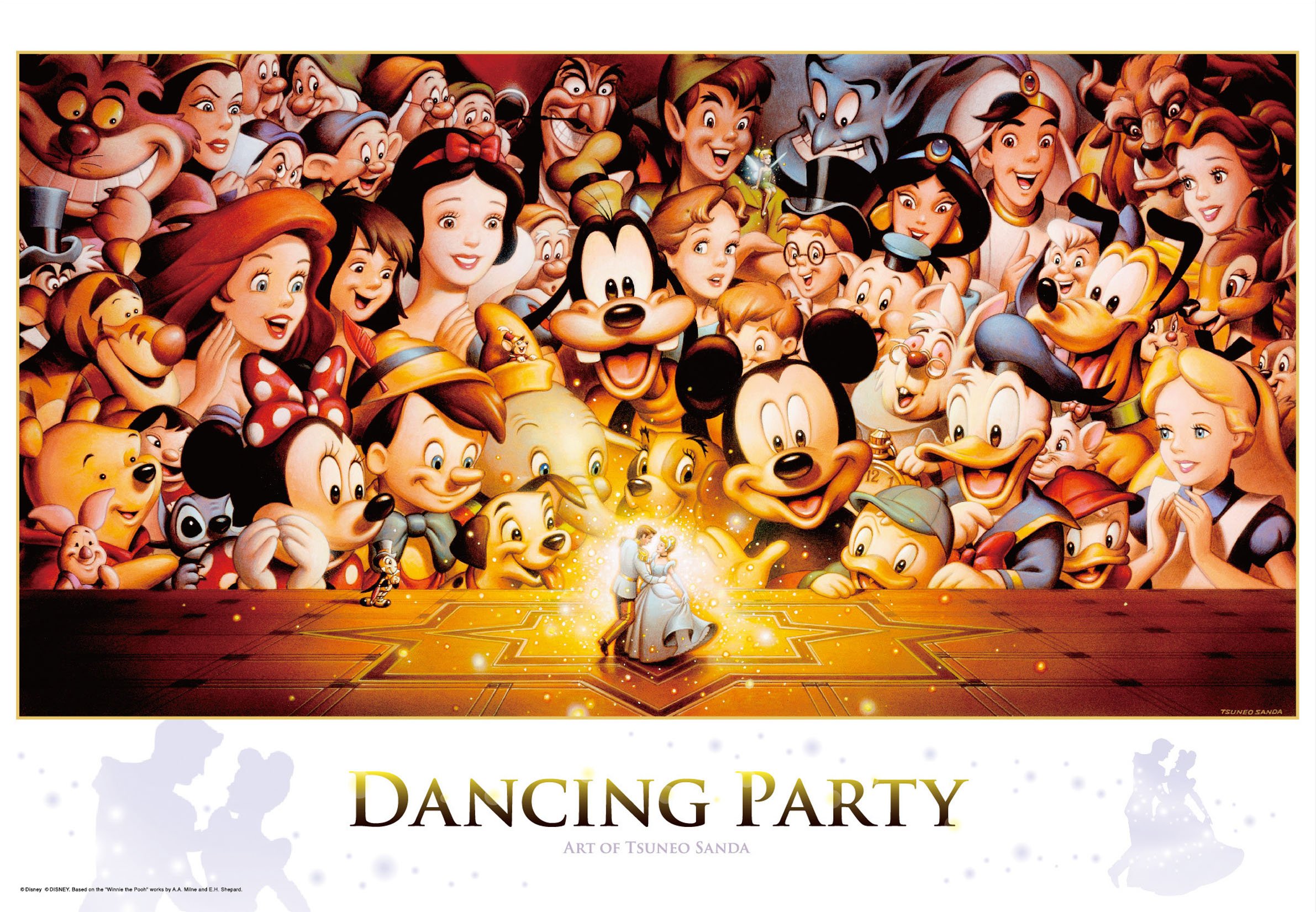 Amazon.com: Disney Dancing Party 1000 Piece Jigsaw Puzzle (20 x 29