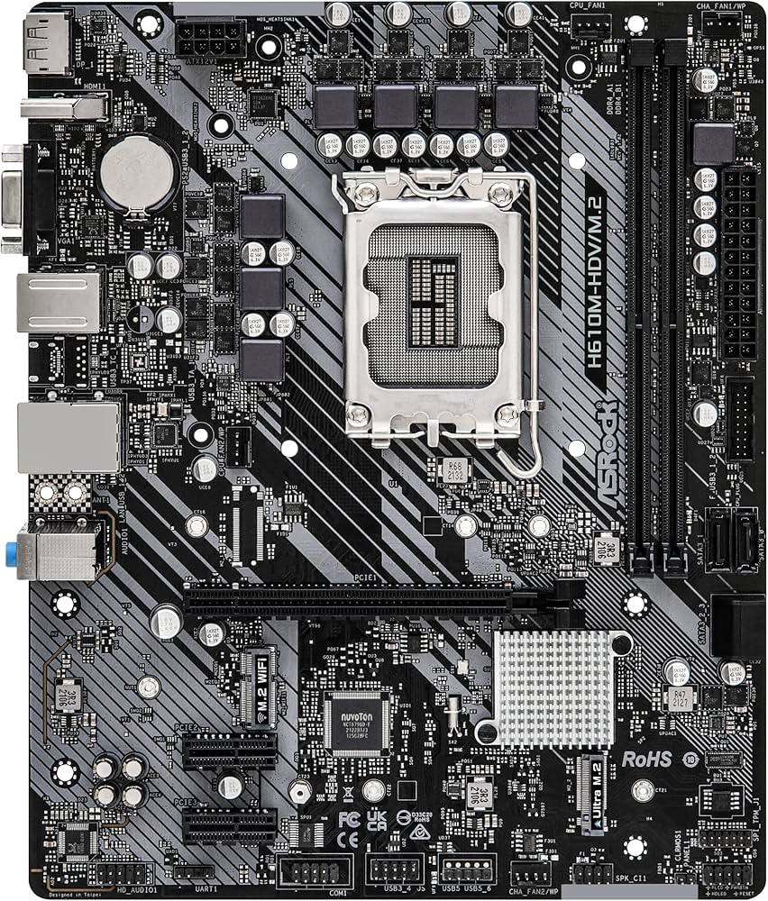 Amazon | ASRock マザーボード H610M-HDV/M.2 Intel H610 シリーズ 第