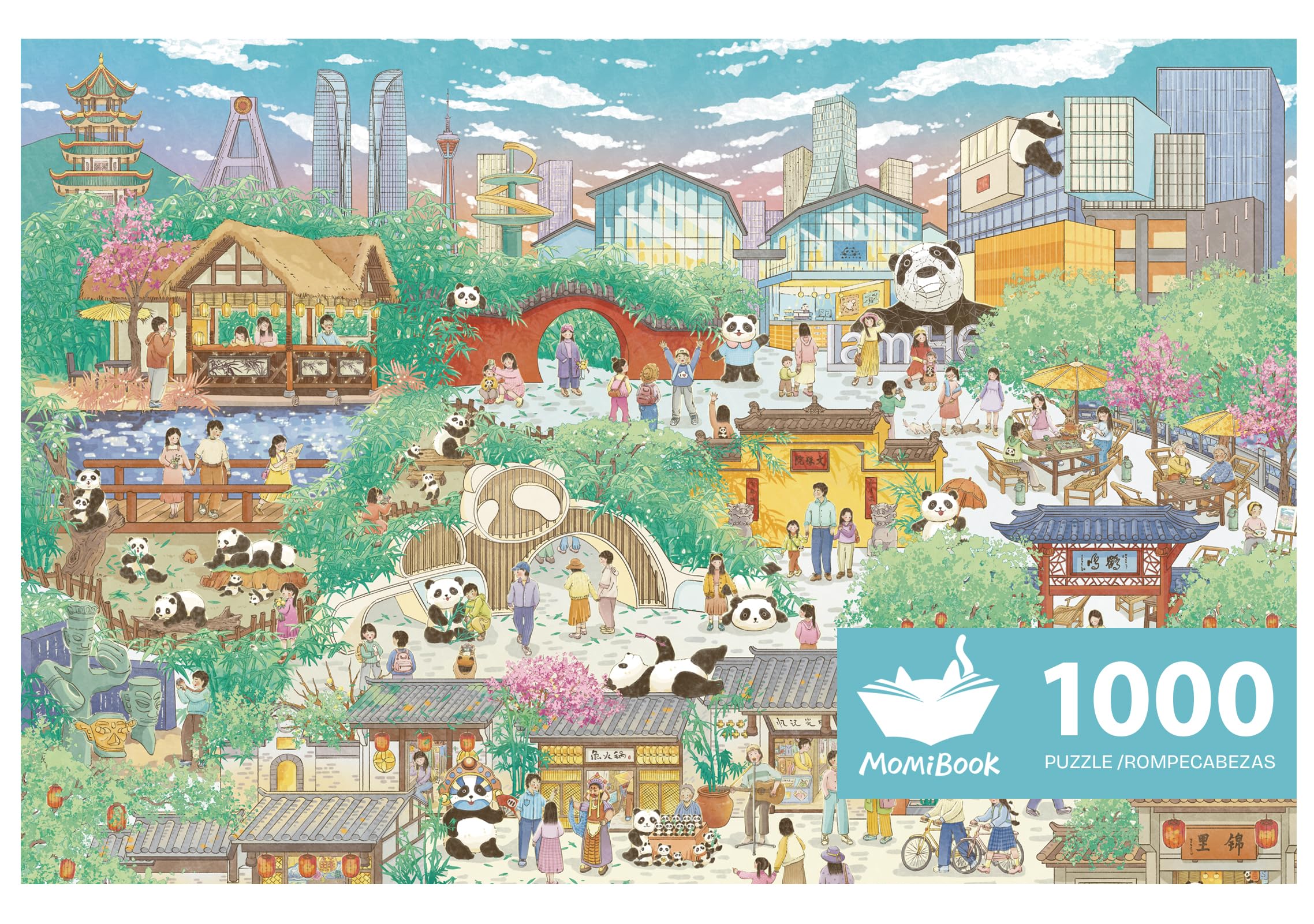 Amazon.com: MOMIBOOK Puzzles for Adults 1000 Pieces Jigsaw Puzzles