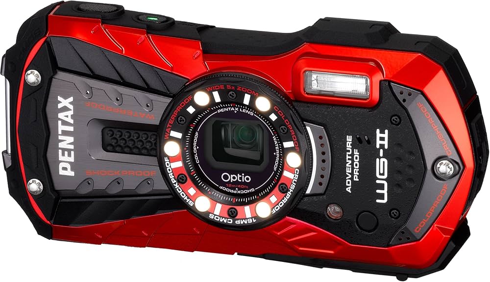 Amazon | PENTAX 防水デジタルカメラ Optio WG-2 (バーミリオンレッド