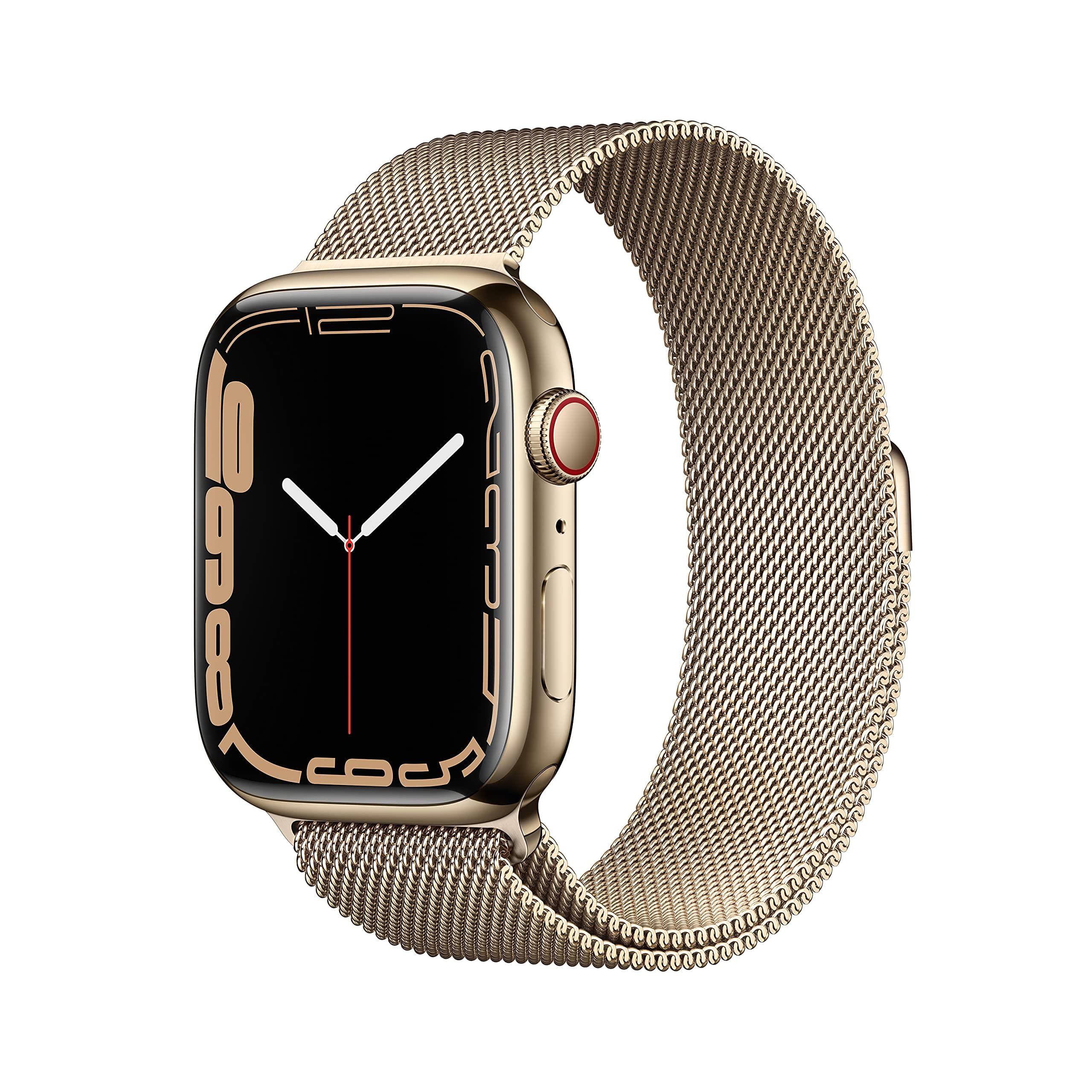 Amazon.com: Apple Watch Series 7 (GPS + Cellular, 45MM) Gold
