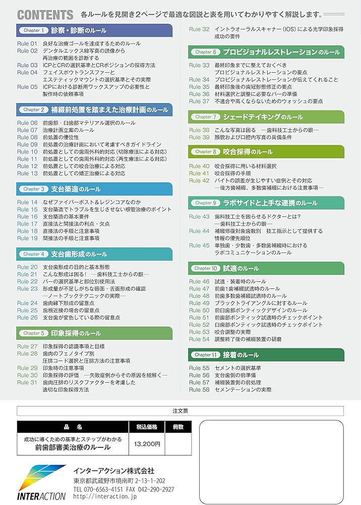 成功に導くための基準とステップがわかる前歯部審美治療のルール (The