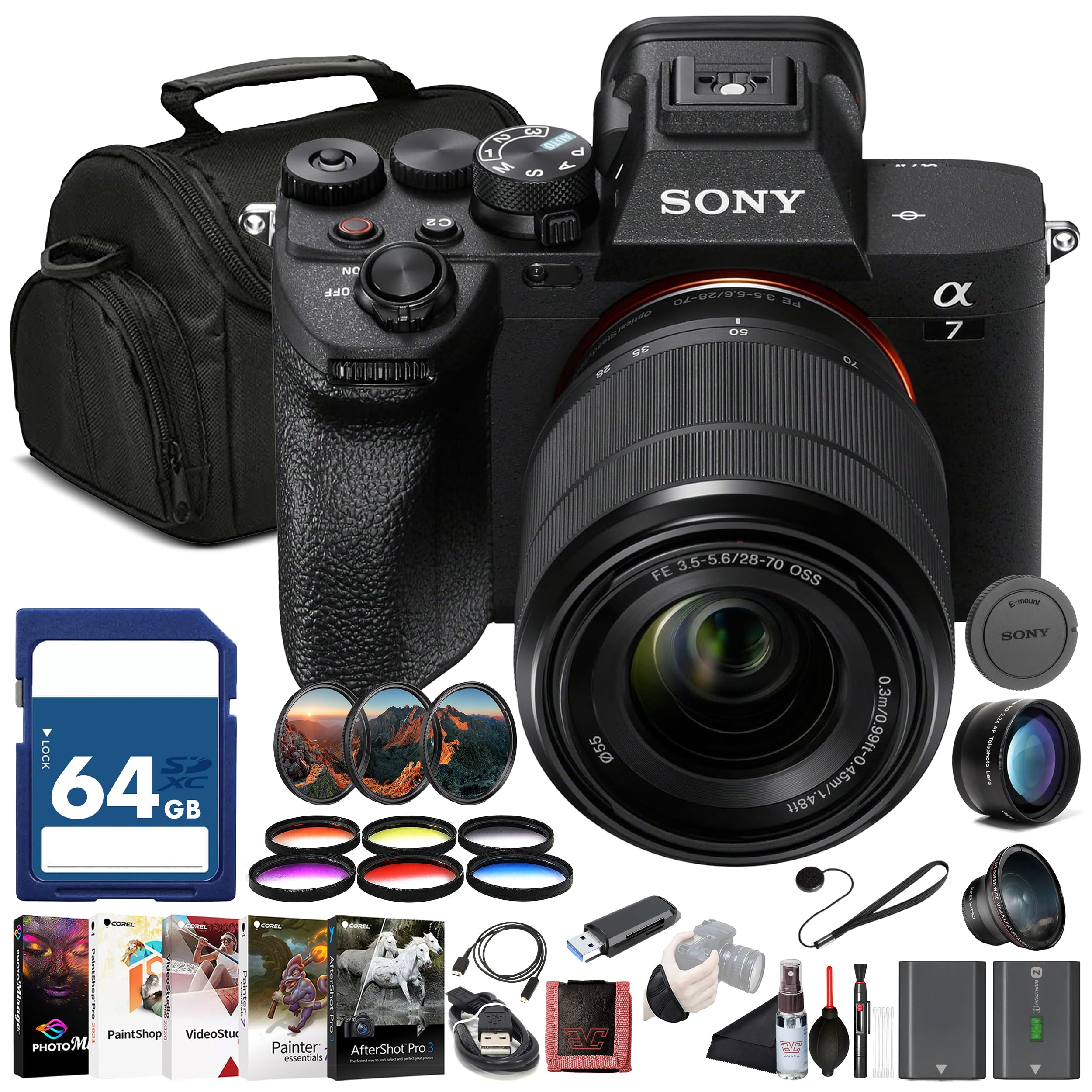 Amazon.com : Sony α7 IV Mirrorless Camera Kit (ILCE-7M4K/B) with