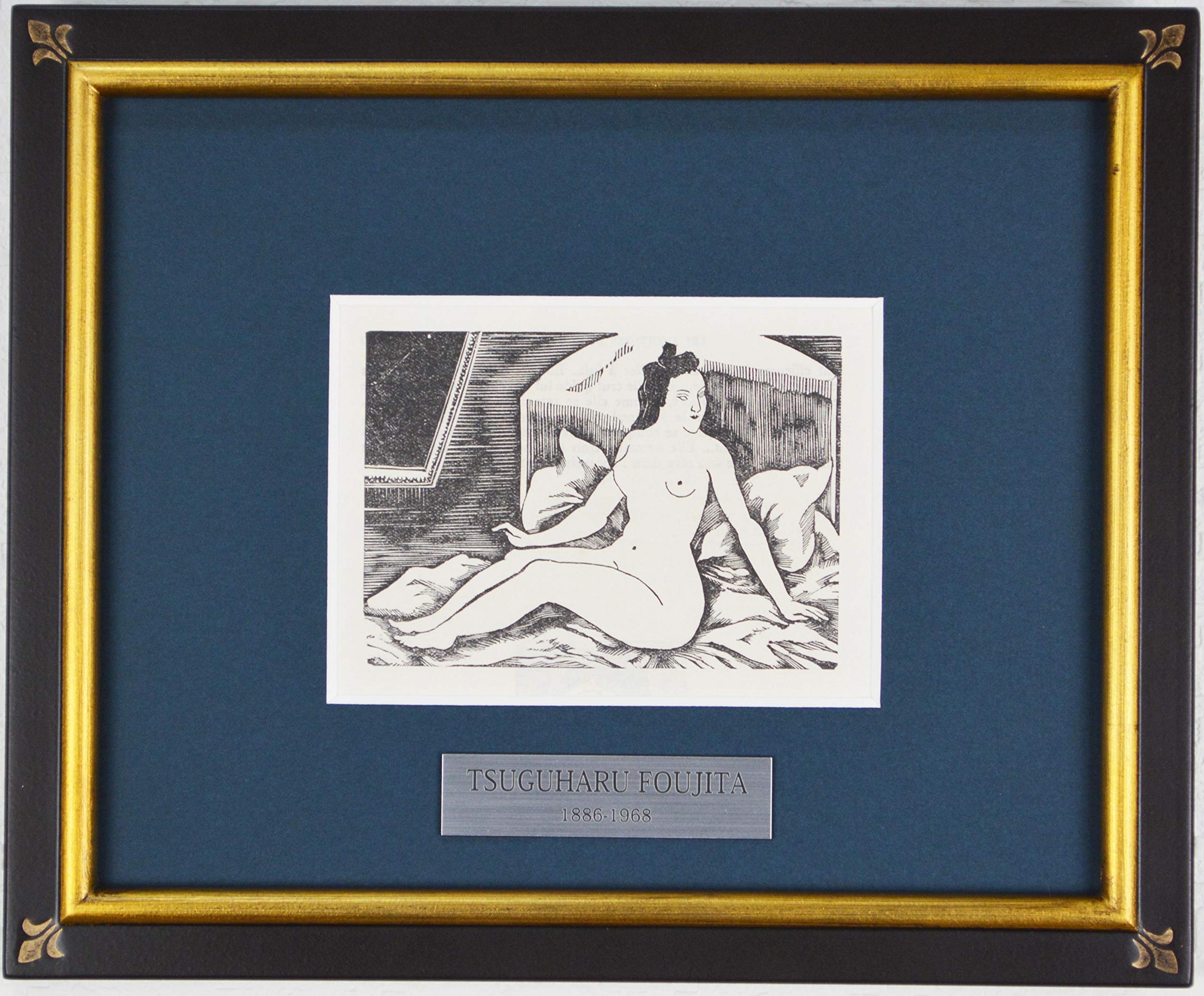 Amazon | 藤田 嗣治 『横たわる裸婦【ポーゾル王の冒険】』絵画