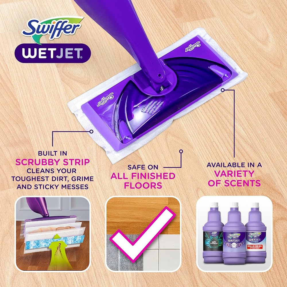 Amazon.com: Swiffer WetJet Hardwood and Floor Spray Mop Cleaner