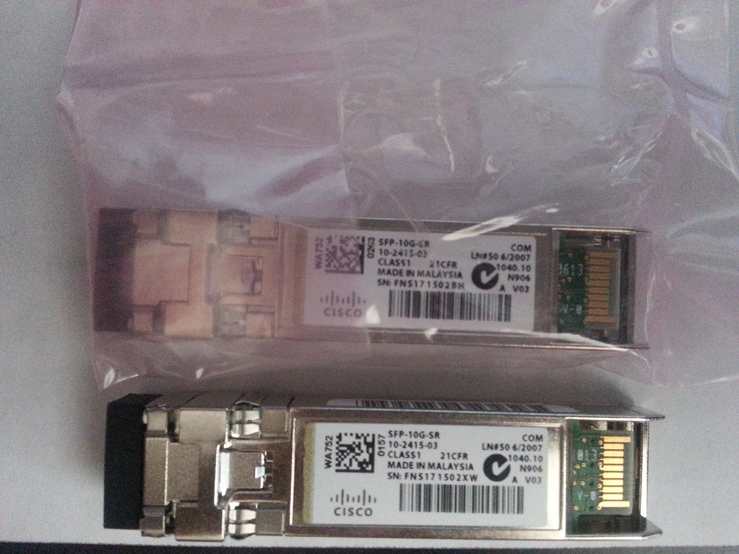 Amazon.co.jp: Cisco 純正 SFP-10G-SR トランシーバー/モジュール SFP+