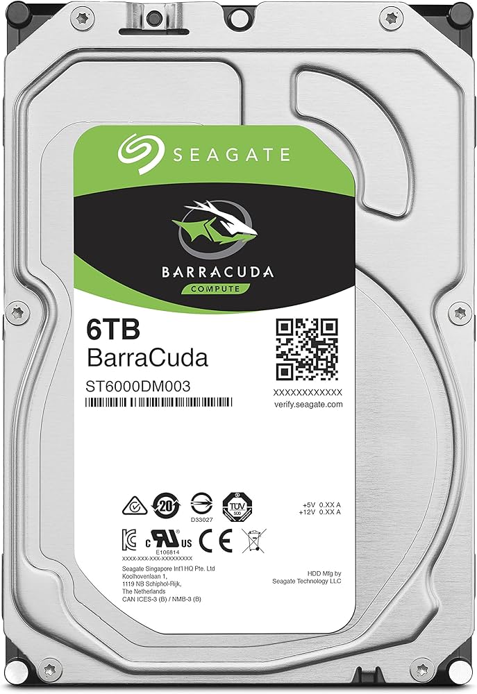 Amazon | Seagate BarraCuda 3.5インチ 6TB 内蔵 ハードディスク HDD
