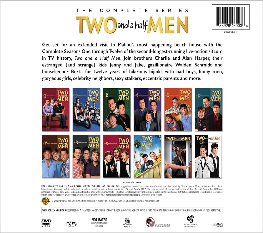 Amazon.com: Two and a Half Men: The Complete Series Boxset (DVD