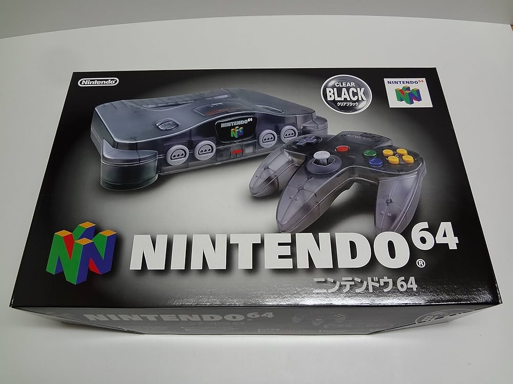Amazon | ニンテンドー64 クリア・ブラック 本体 Nintendo 64 Clear