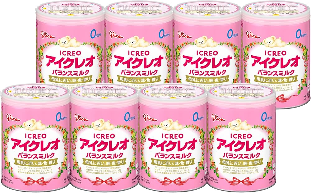 Amazon.co.jp: アイクレオ バランスミルク 800g×8缶 江崎グリコ