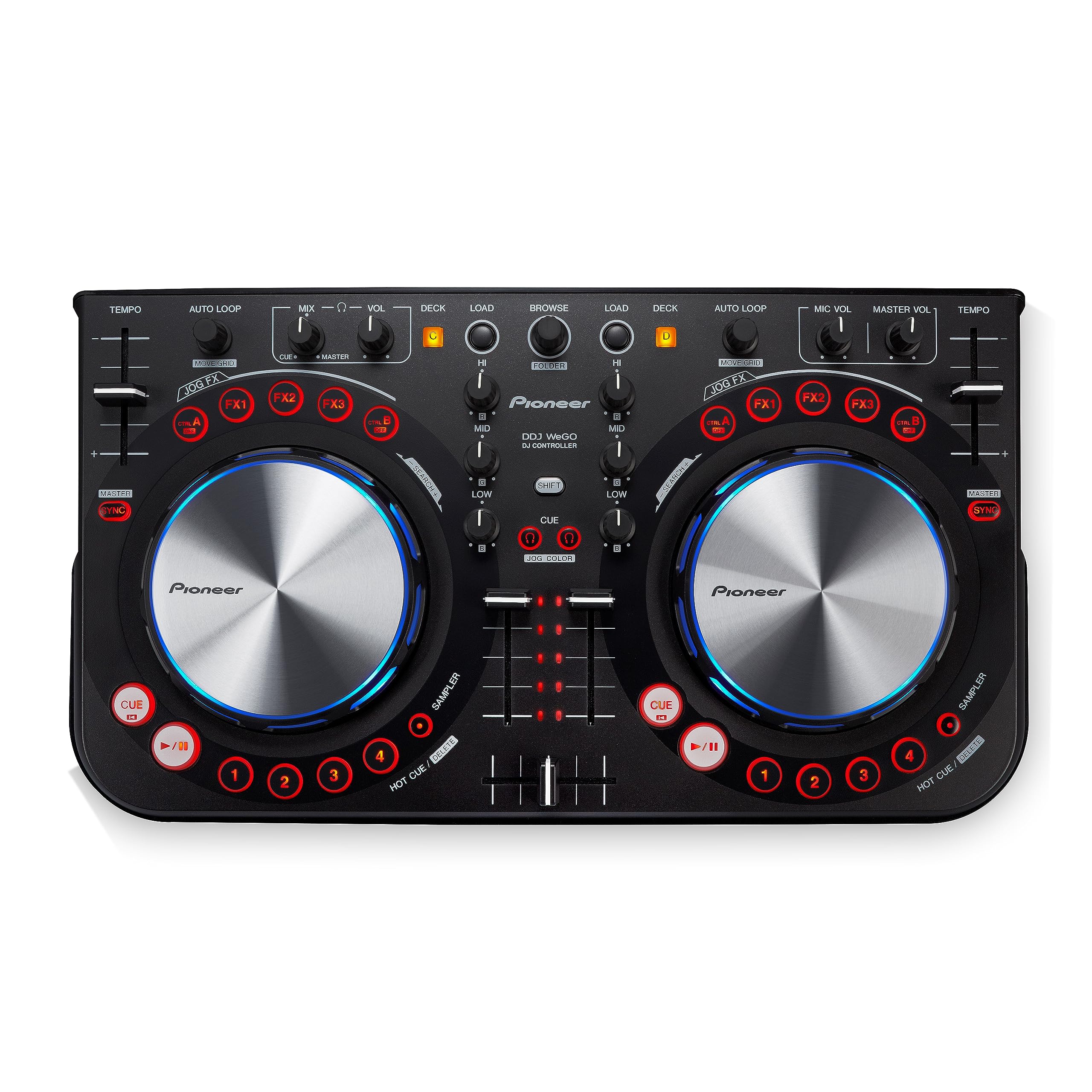 Amazon.com: Pioneer DDJ Series DDJ-WeGO BLK Digital DJ Controller