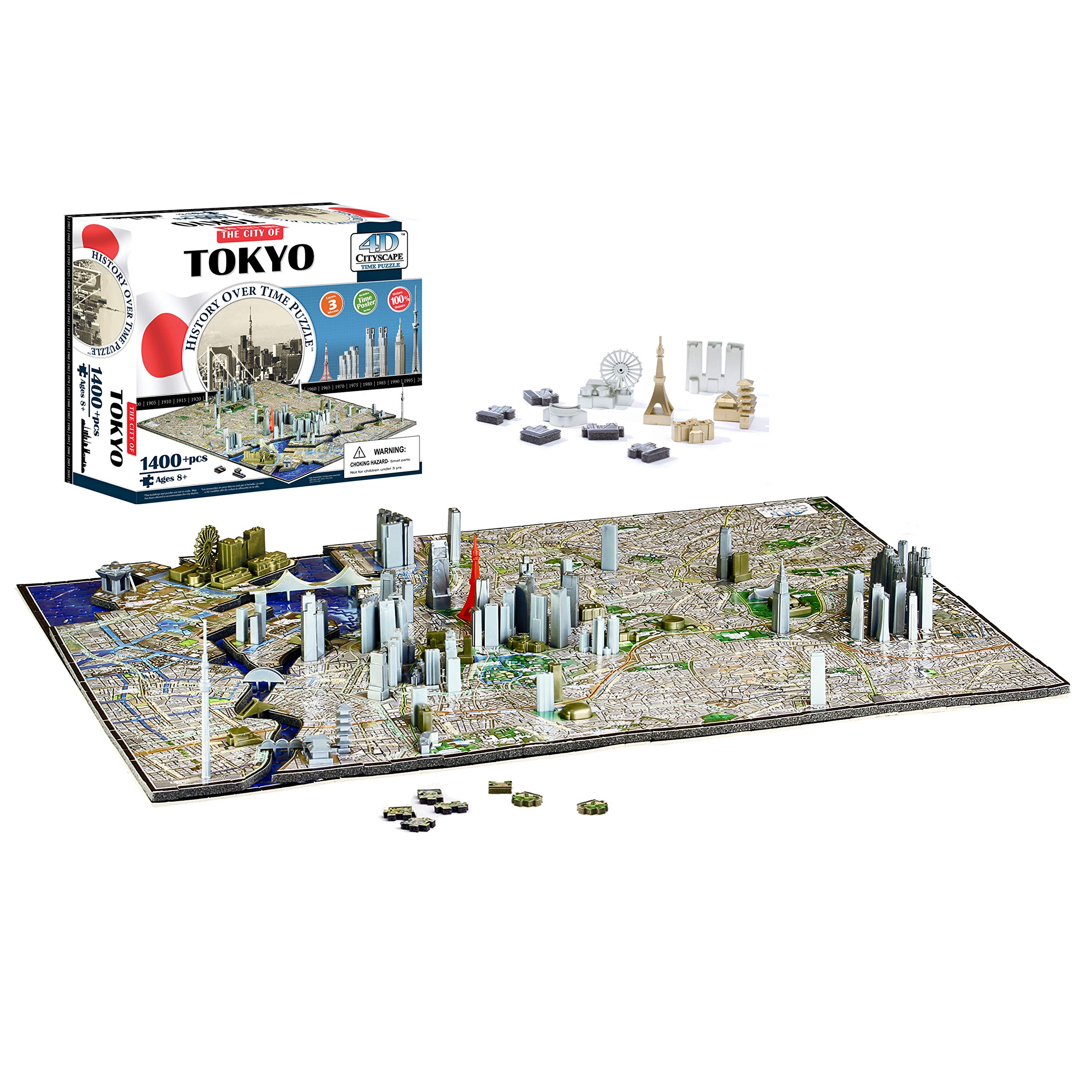 Amazon.co.jp: 4D Tokyo Cityscape Time Puzzle (4D Cityscape) : おもちゃ