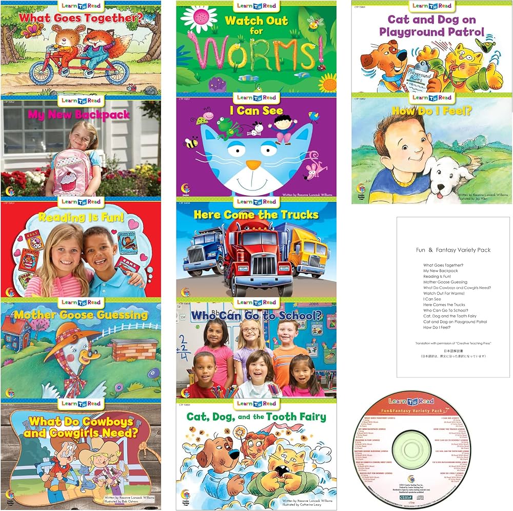 Amazon.co.jp: CTP Learn to Read Fun & Fantasy Variety Pack 絵本12