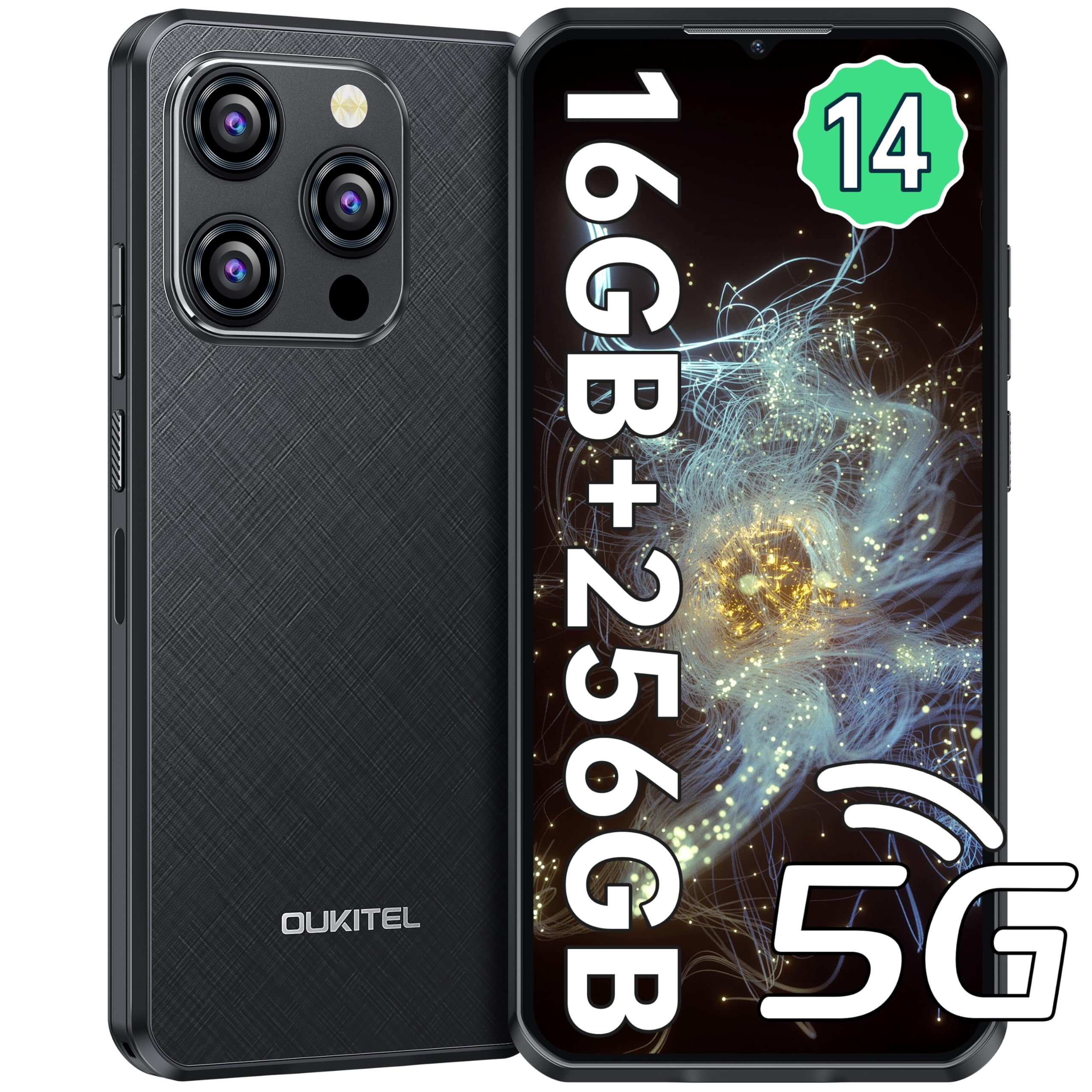 Amazon | OUKITEL WP52 Android14 5G simフリー スマホ 本体 16GB RAM+