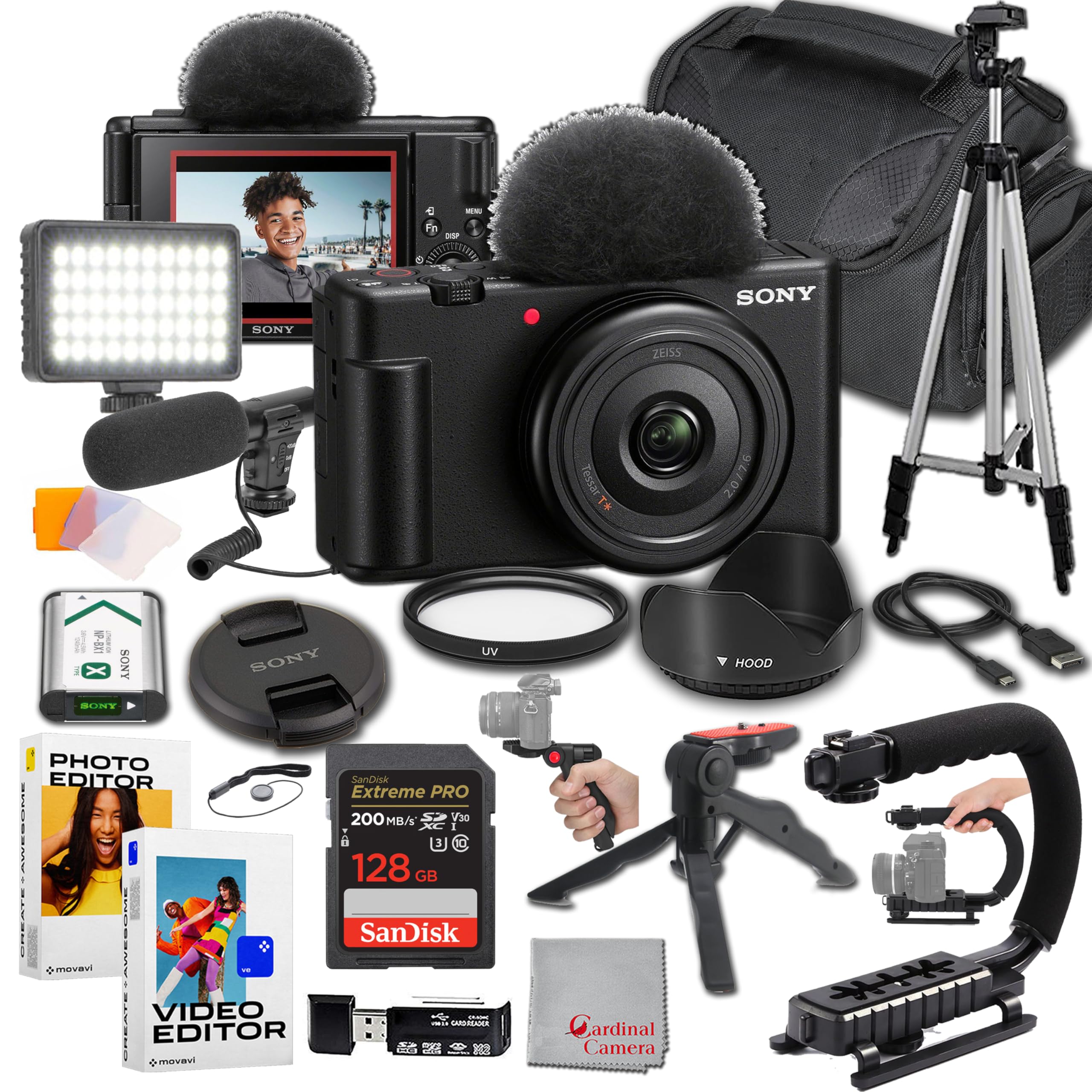 Amazon.com : Sony ZV-1F Content Creator's Ultimate Kit: 128GB