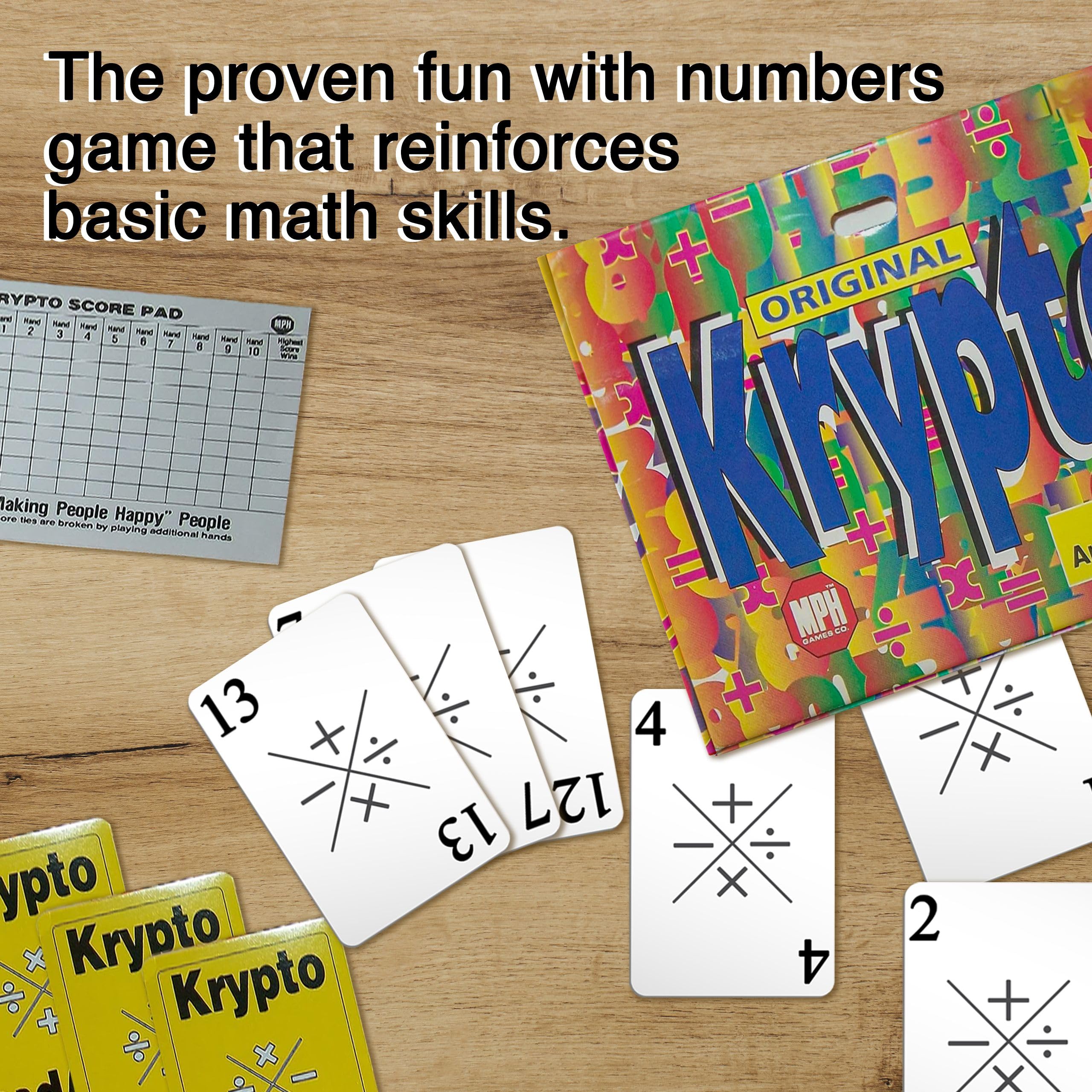 Amazon.com: Krypto Original Arithmetic Game - Card Game of