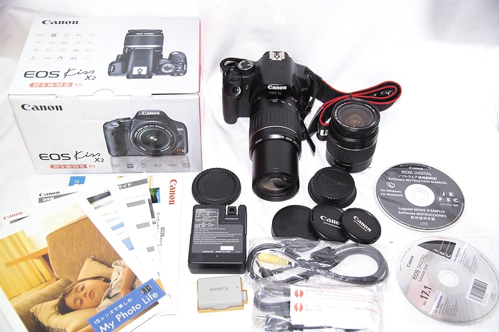 Amazon.co.jp: Canon EOS Kiss X2 Double Zoom Kit for DSLR Camera