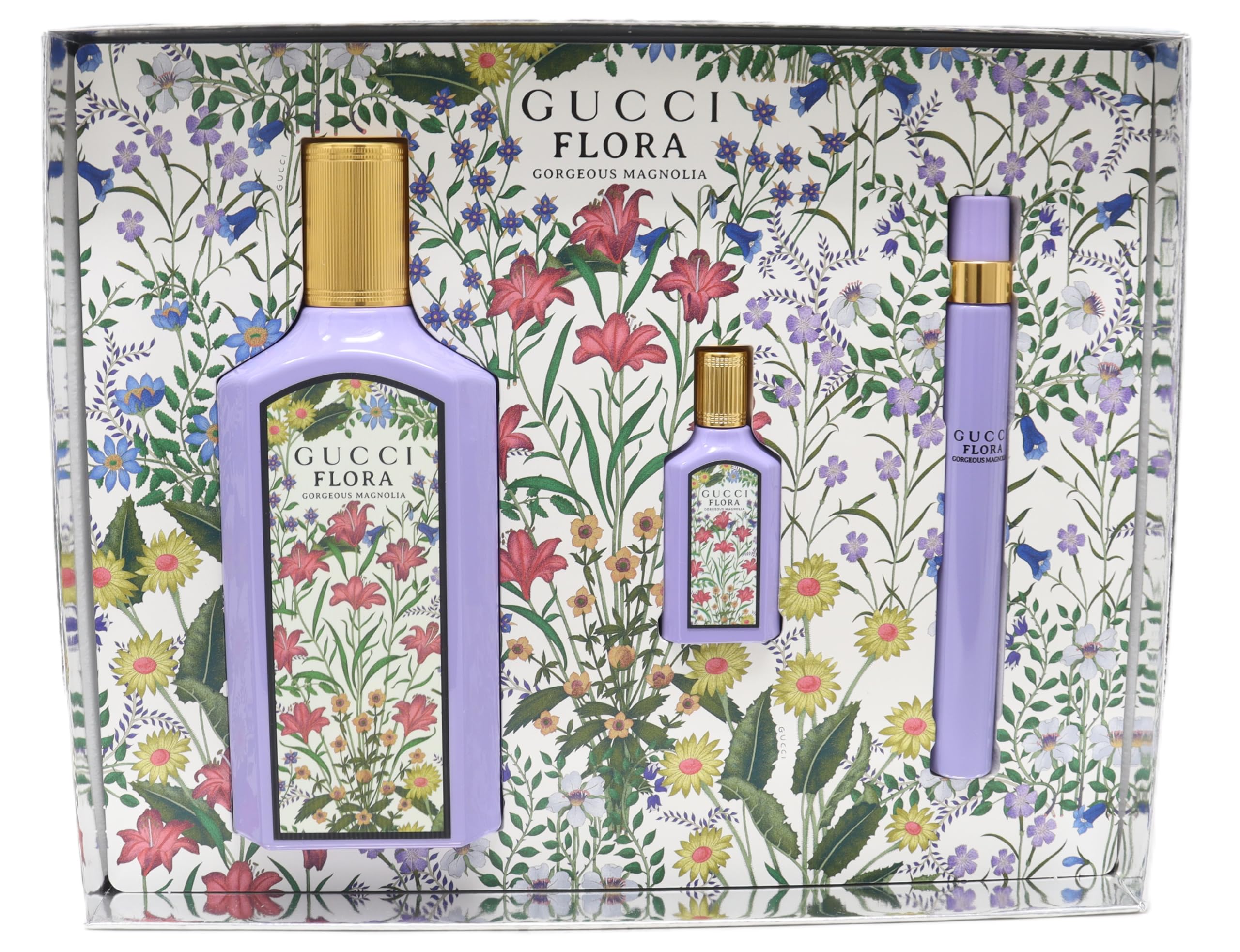 Amazon.com : Gucci Flora Gorgeous Magnolia Woman's Gift Set: 100ml