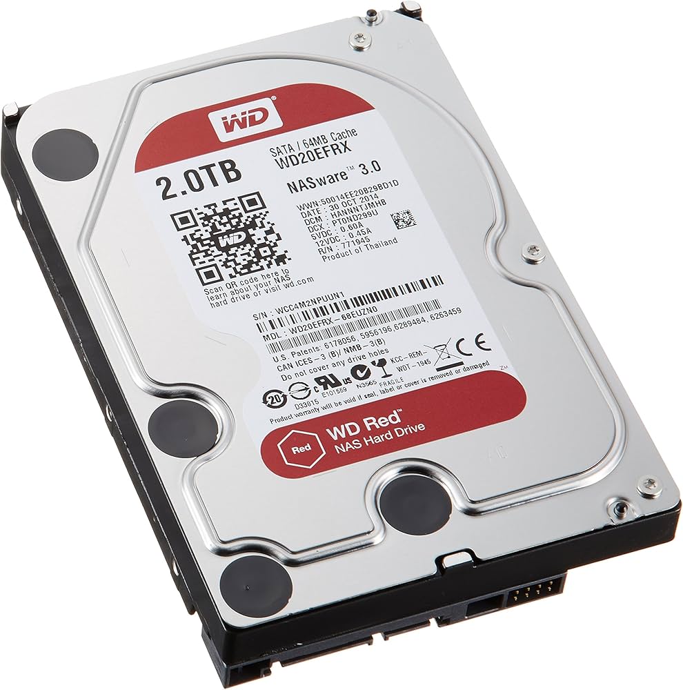 Amazon | WD HDD 内蔵ハードディスク 3.5インチ 2TB WD Red NAS用