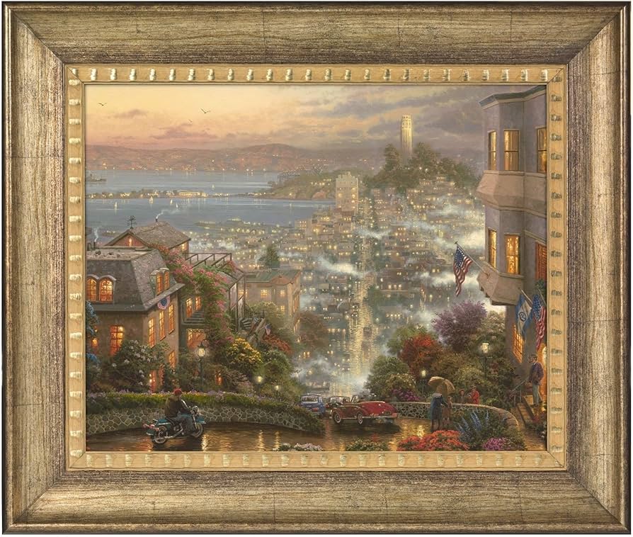 Amazon.com: Thomas Kinkade San Francisco, Lombard Street 16 x 20