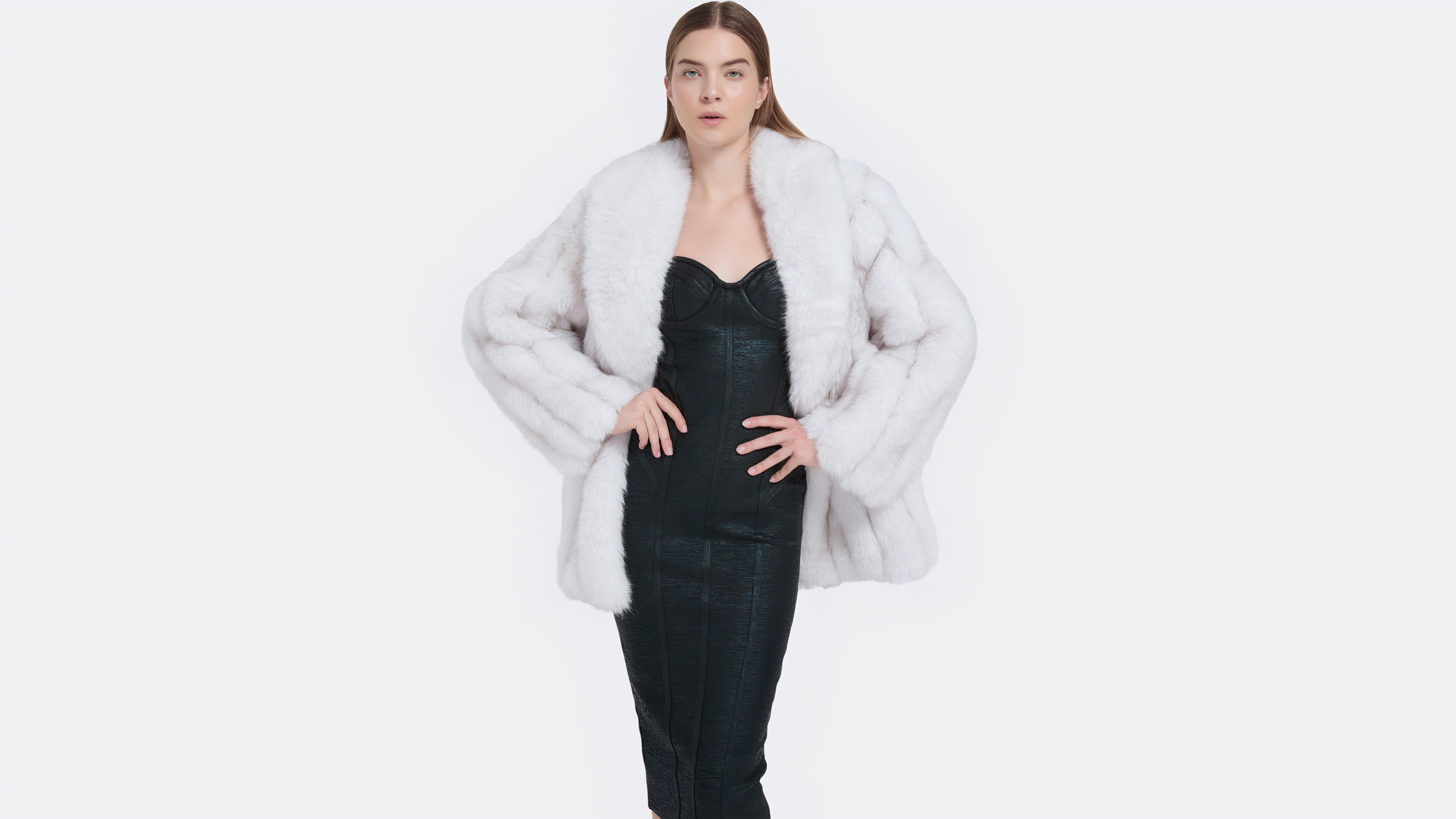 Tngan Womens Fuax Fur Coat Winter Warm Fluffy Faux Fur Parka