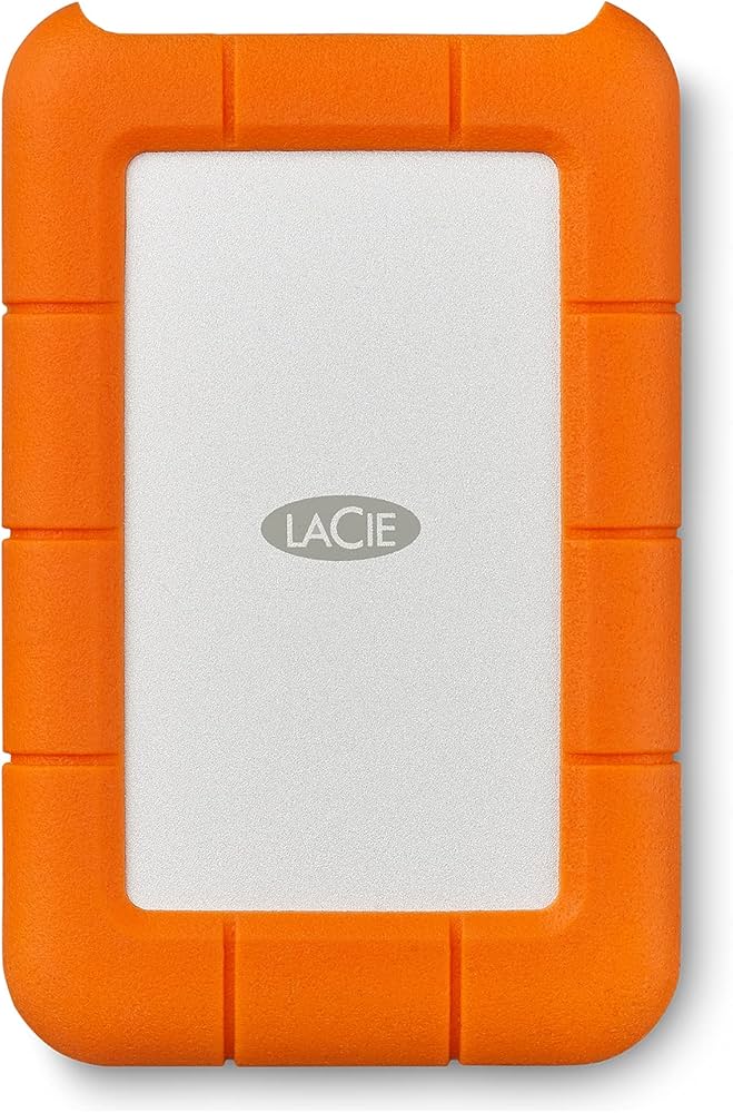 LaCie Rugged USB-C 5TB External Hard Drive Portable HDD – USB 3.0
