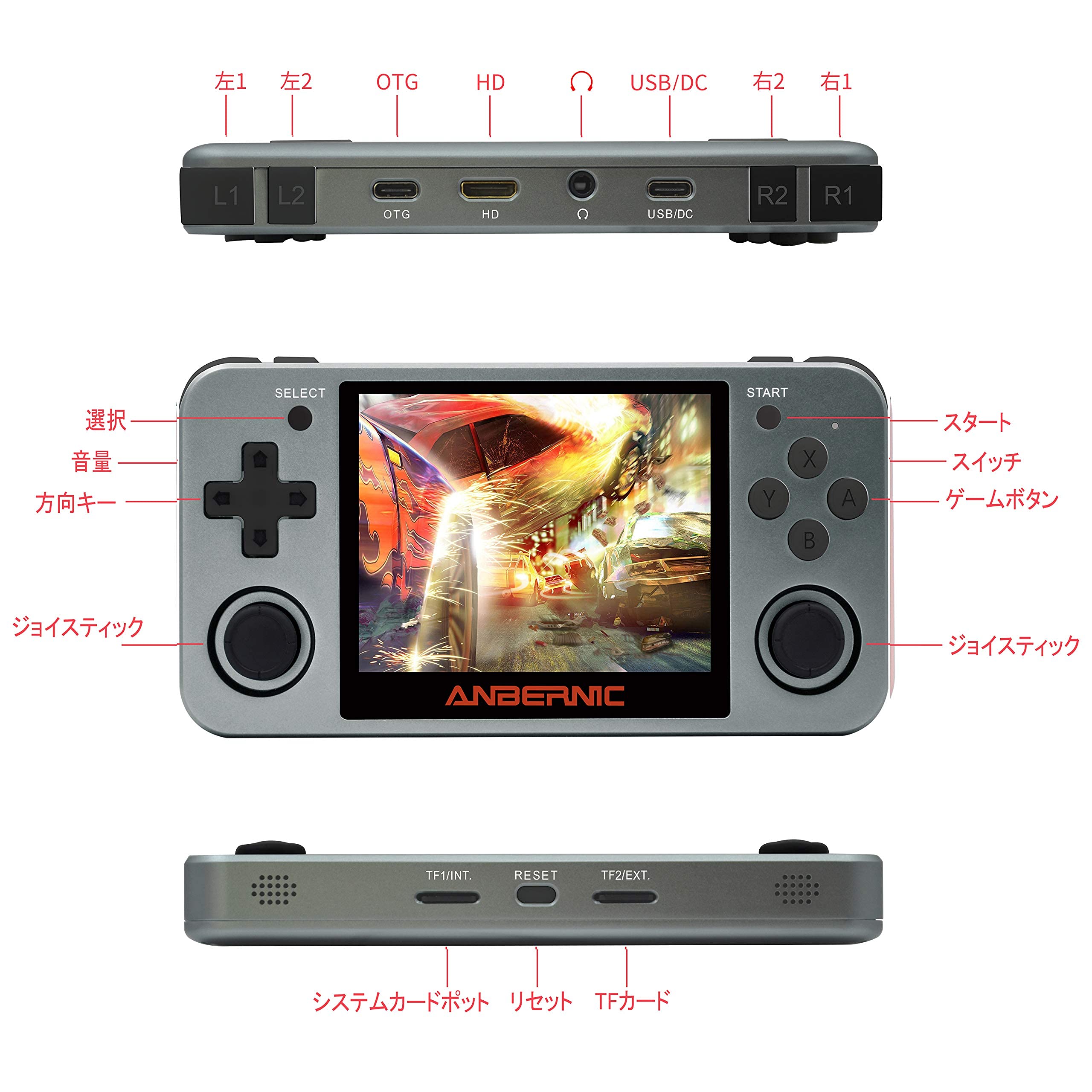 Amazon.co.jp: Whatsko RG350M アップグレード版ポータブルゲーム機