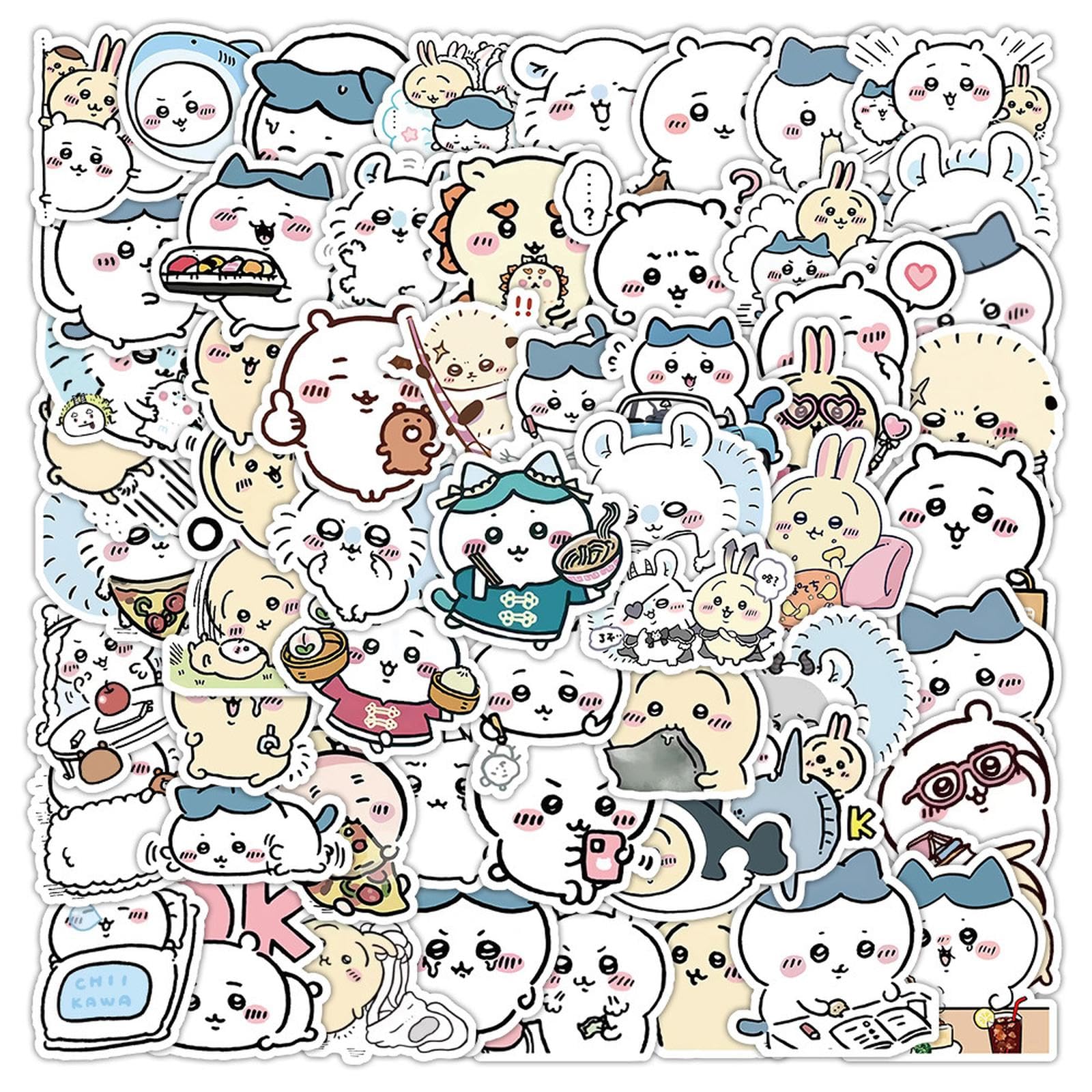 Amazon.com: 60pcs Kawaii Chiikawa Stickers for Kids Travel Case
