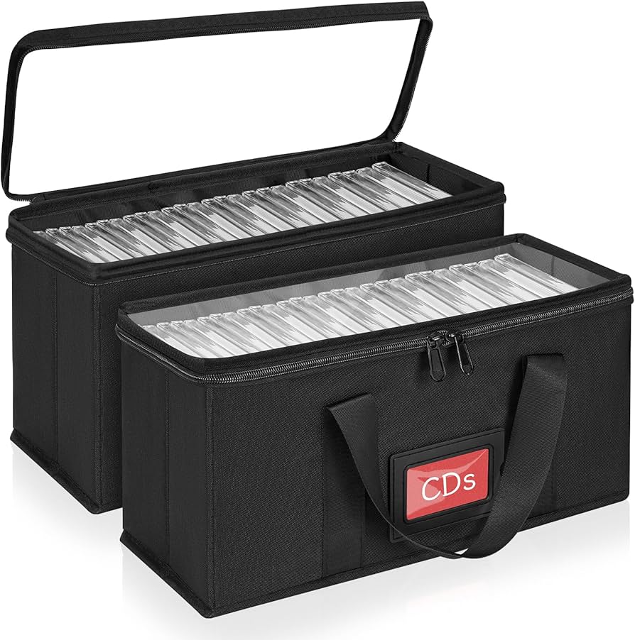 Amazon.com: GYXZ CD Storage Case 2 Pack for CD Storage-13.7