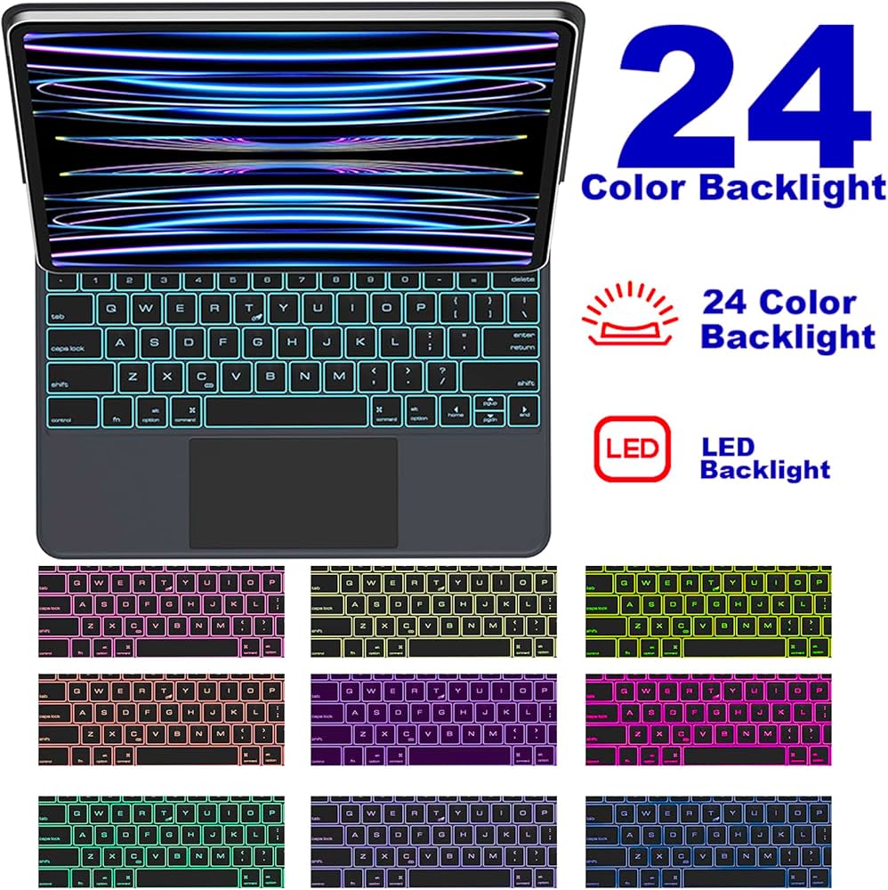 Amazon.co.jp: CUTEGEEK iPad Pro 12.9 ケース キーボード付き 24色