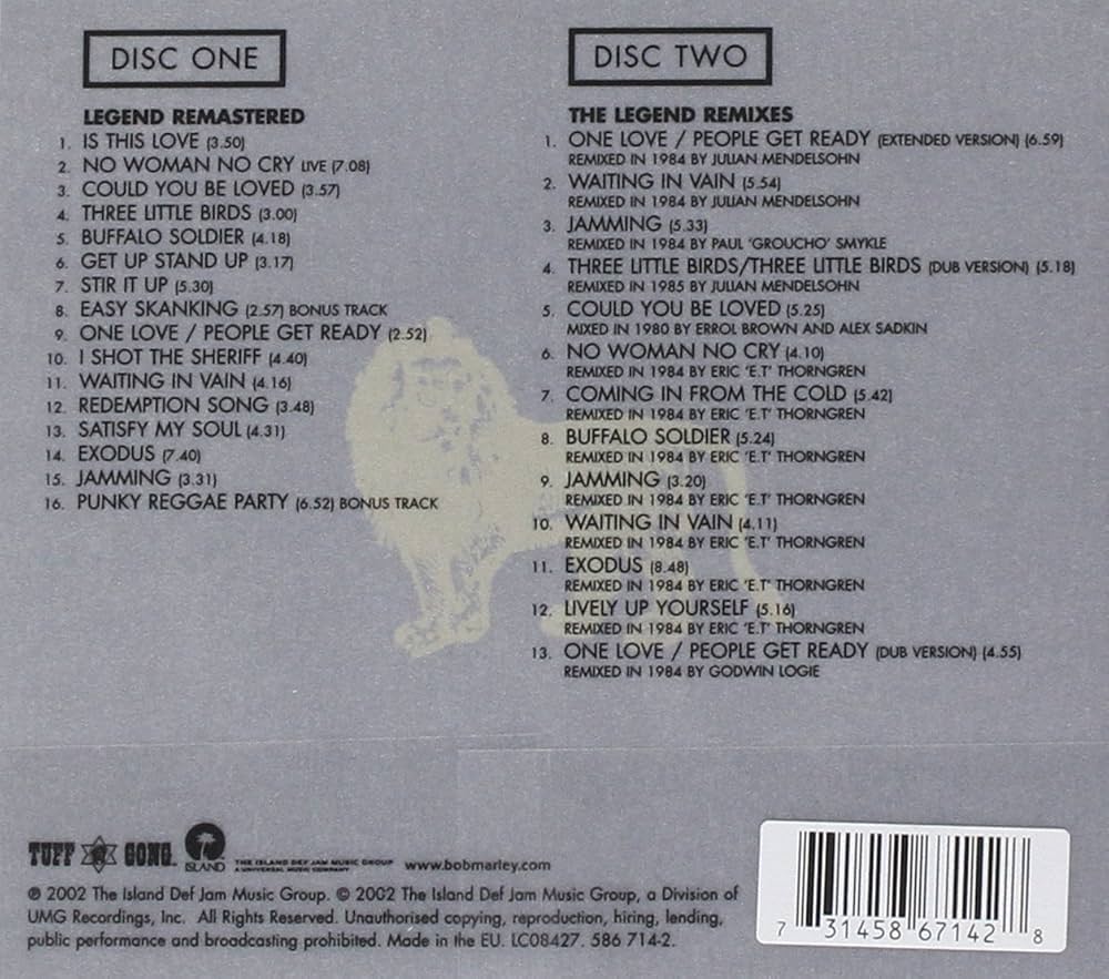 Legend: Bob Marley and the Wailers: Amazon.ca: Music