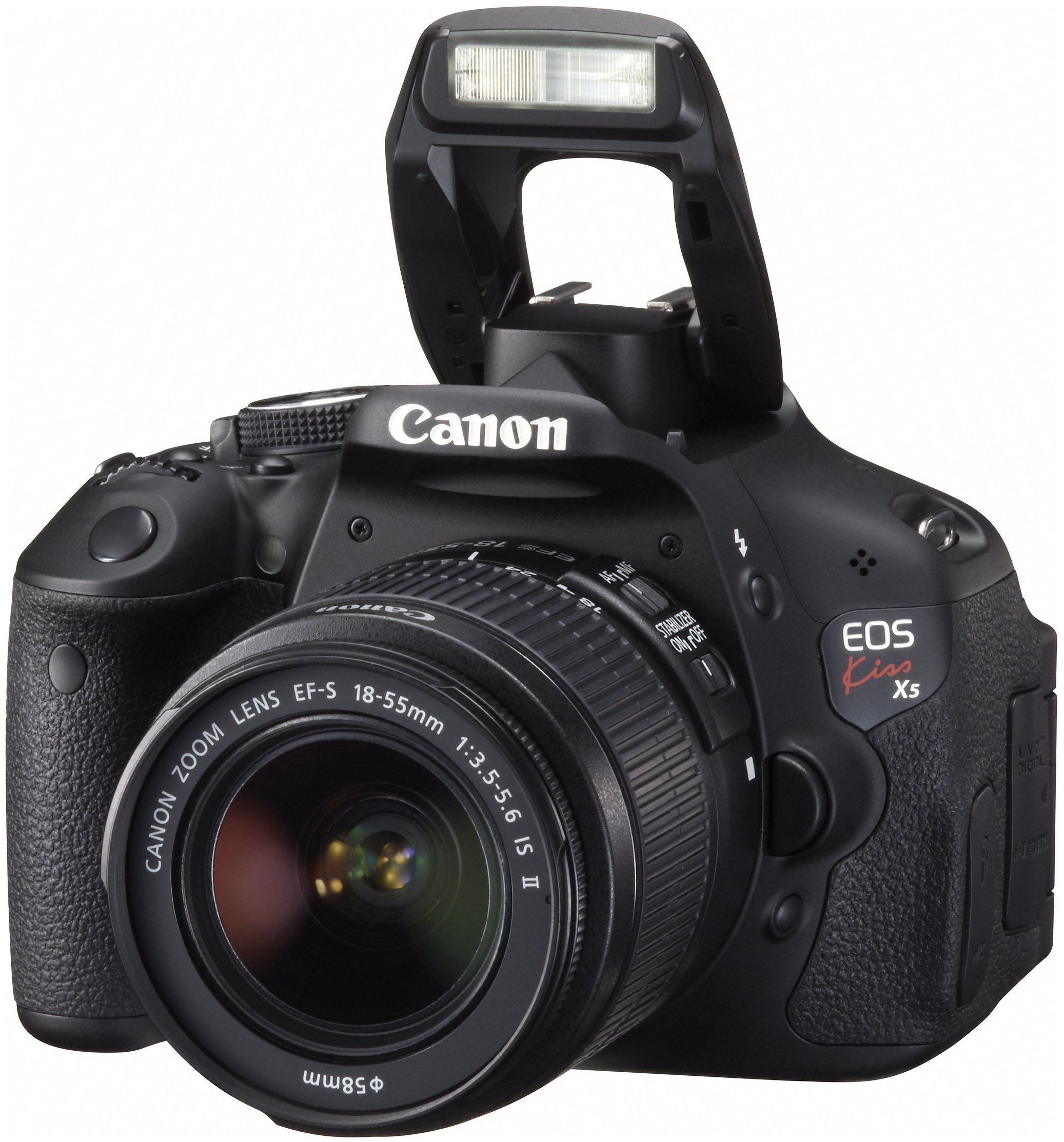 Amazon Canada: Canon EOS Kiss X5 DSLR Camera with EF-S18-55 IS II Lens
