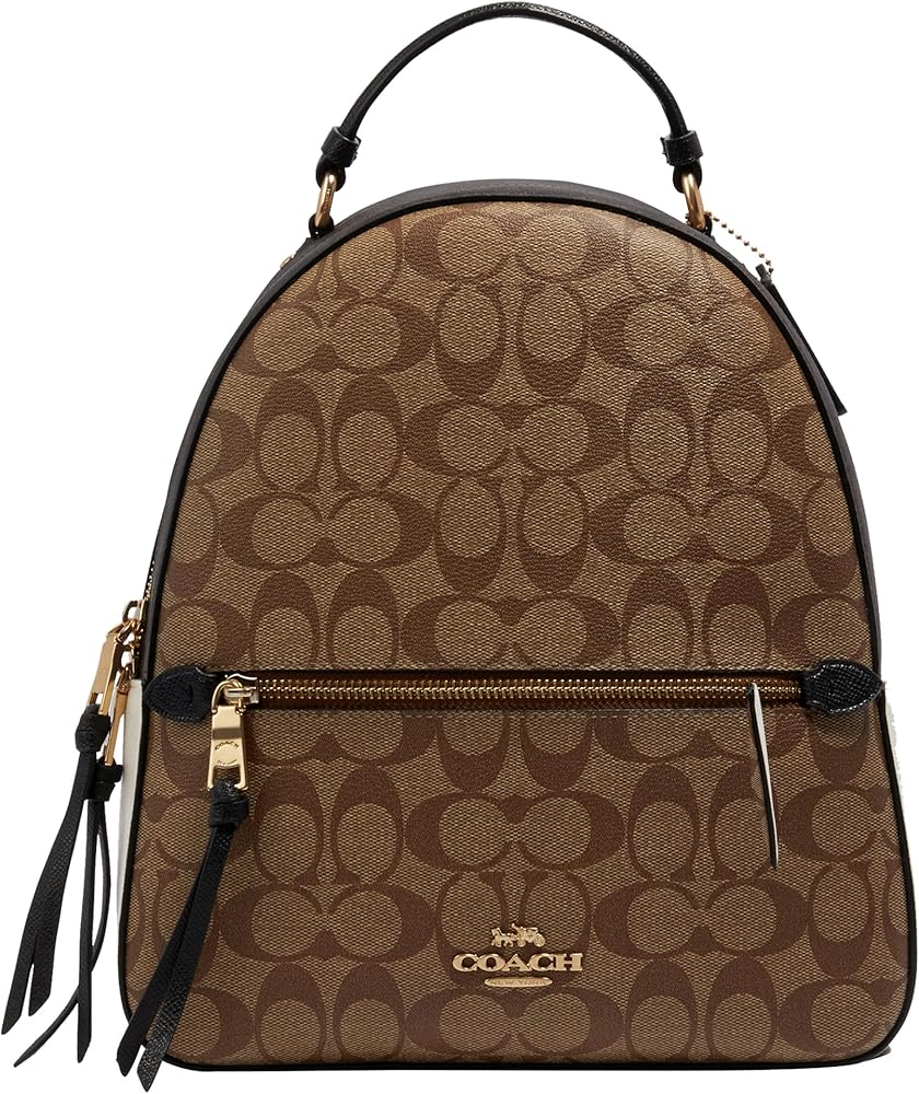 Amazon.com: COACH Jordyn Backpack, Khaki Multi : Clothing, Shoes
