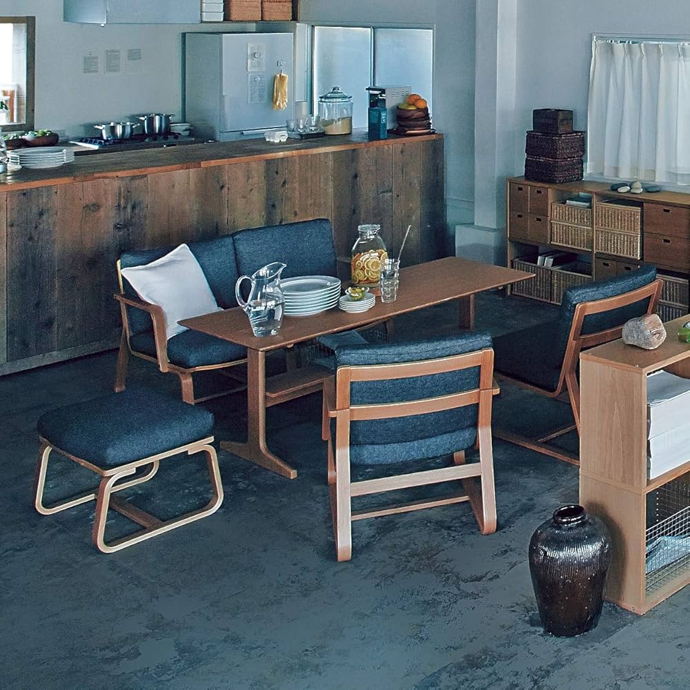 Amazon｜無印良品 リビングでもダイニングでもつかえるベンチ・2