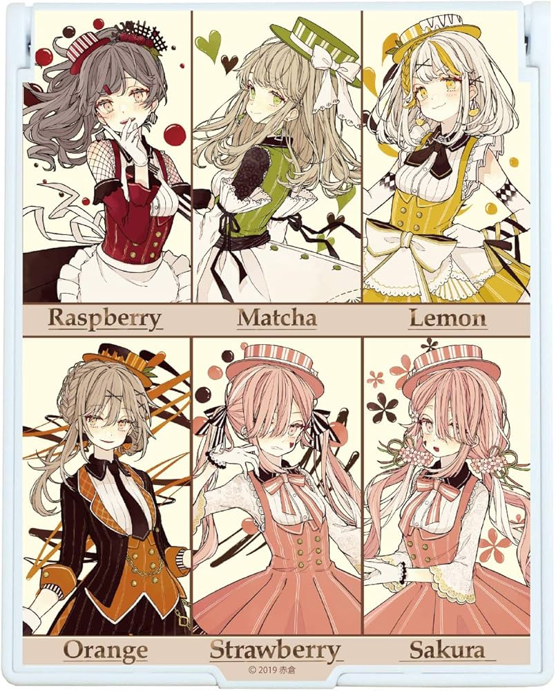 Amazon.co.jp: チョコケーキ6姉妹 02 集合デザイン デカキャラミラー