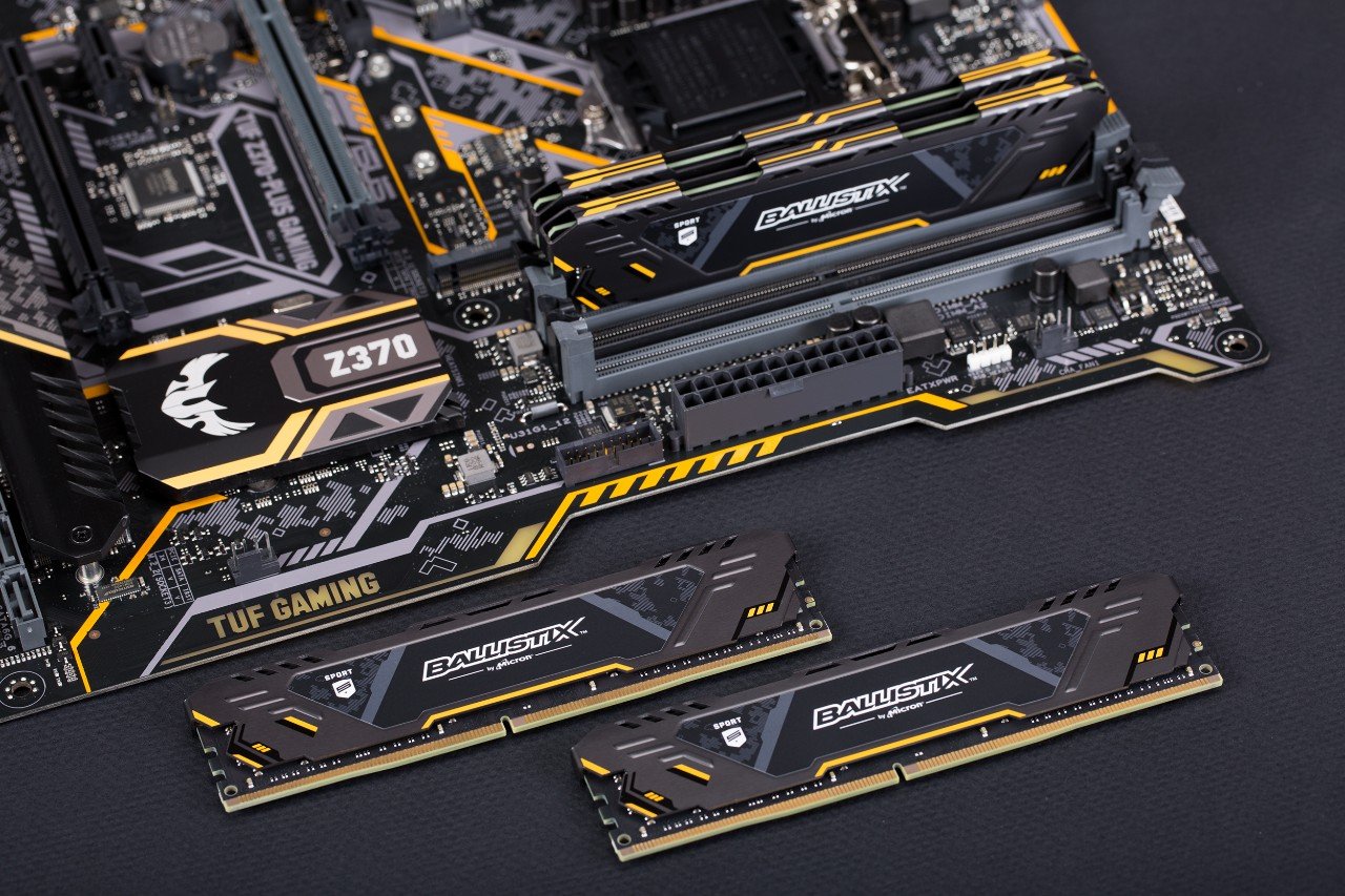 Crucial Ballistix Sport AT 2666 MHz DDR4 DRAM Desktop Gaming