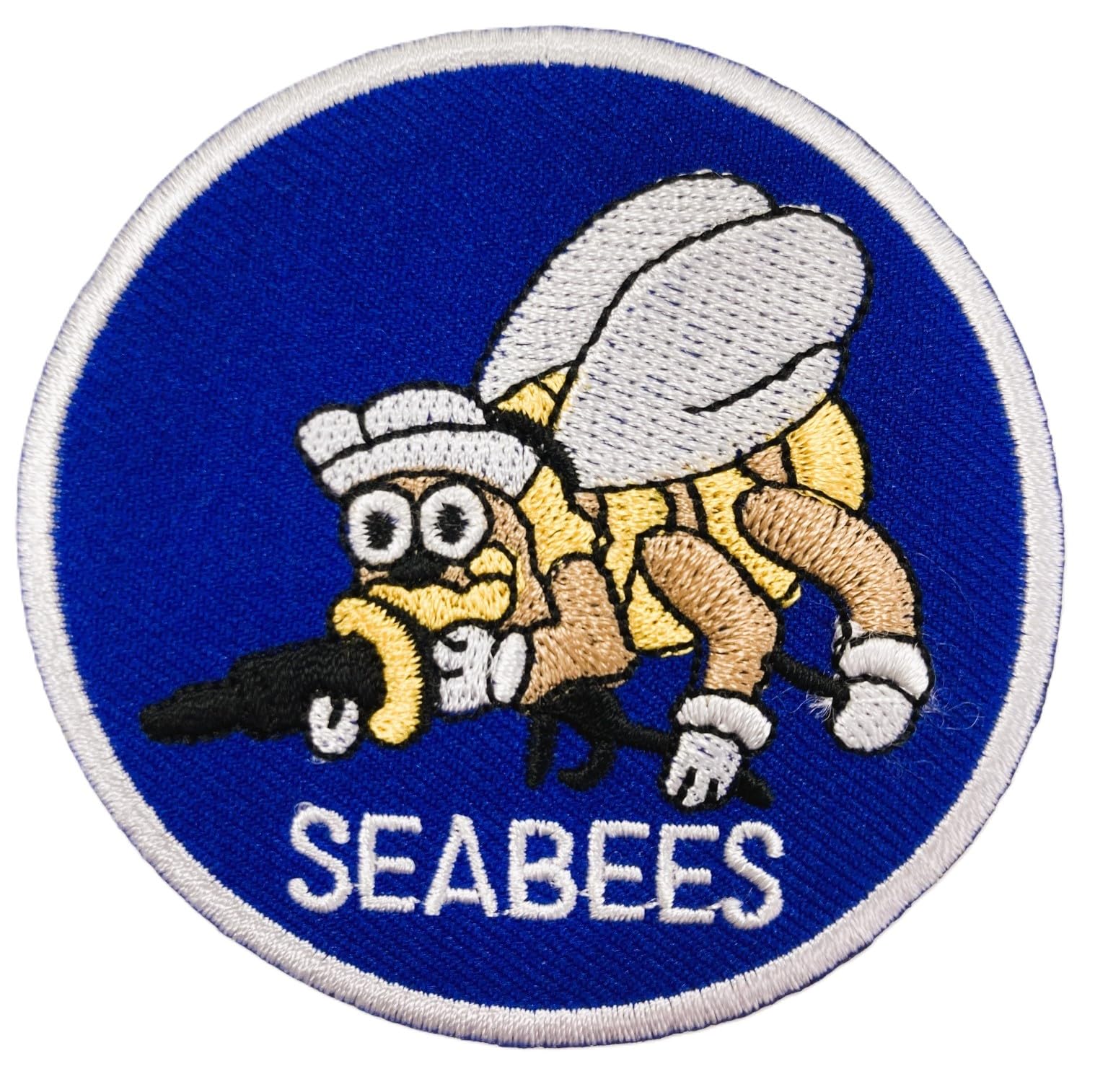 Amazon.co.jp: ワッペン ミリタリー SEABEES 米海軍建設工兵隊