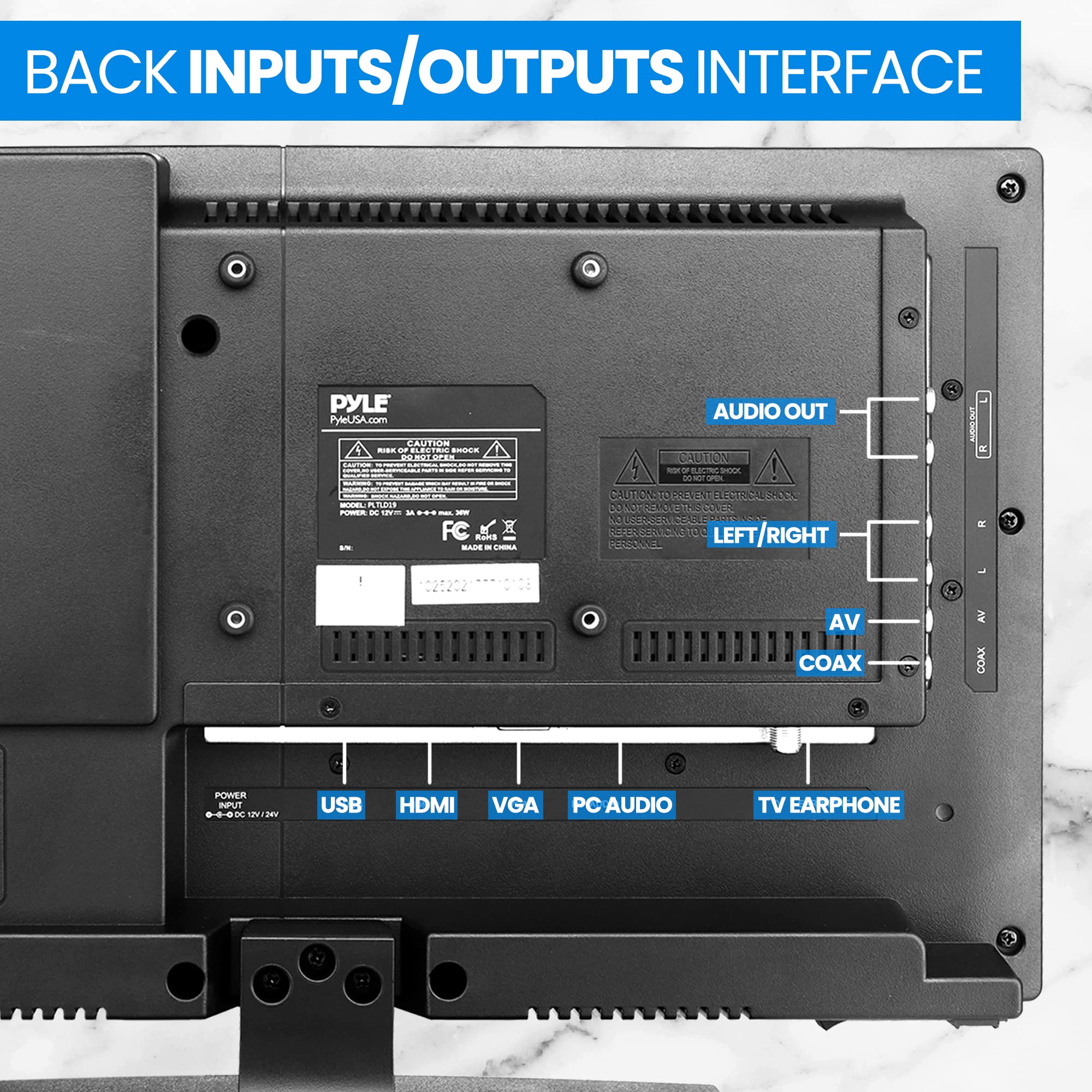 Amazon.co.jp: Pyle 18.5インチ 1080p LED RVテレビ - スリムフラット