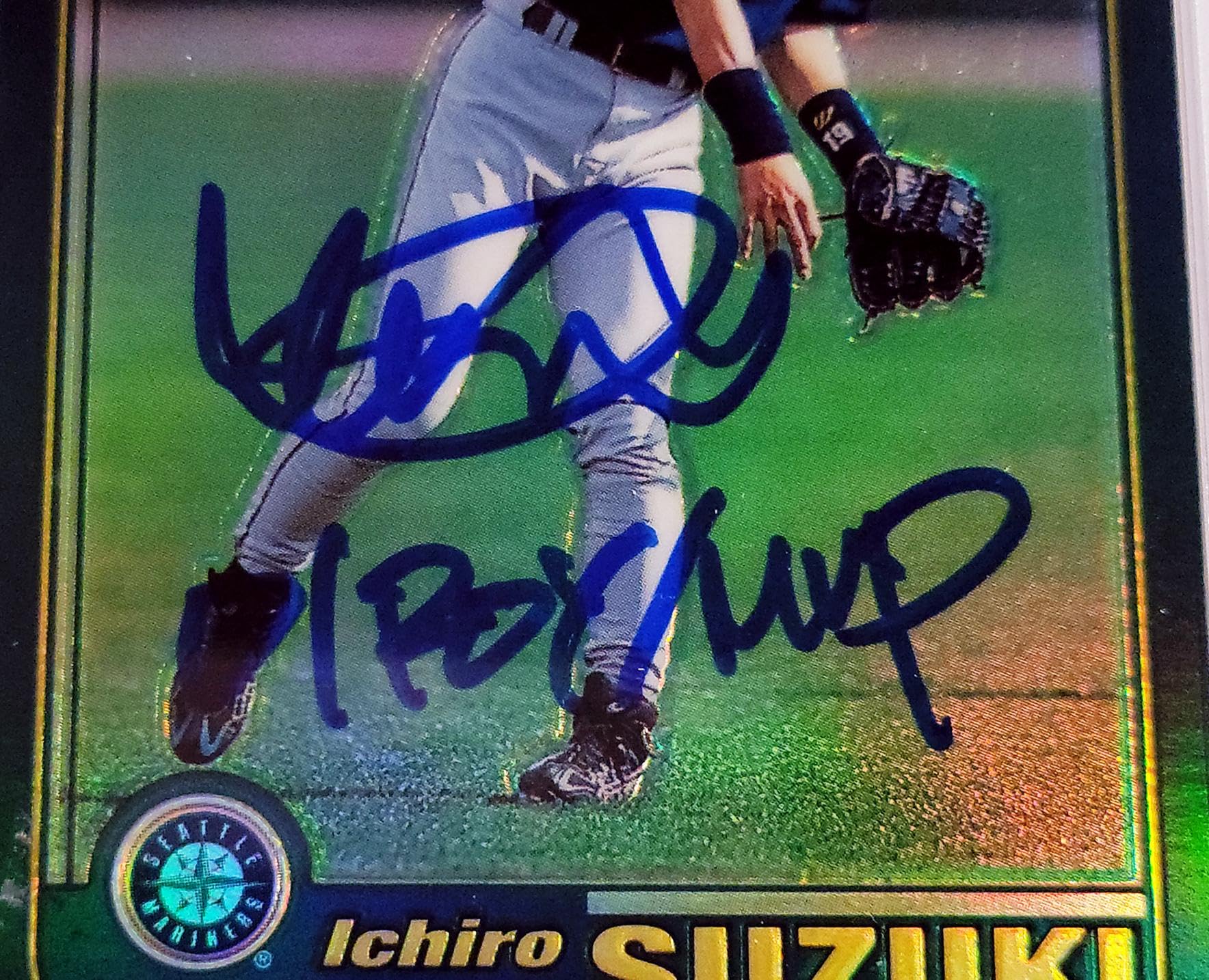 Amazon.com: Ichiro Suzuki Autographed 2001 Topps Chrome Traded