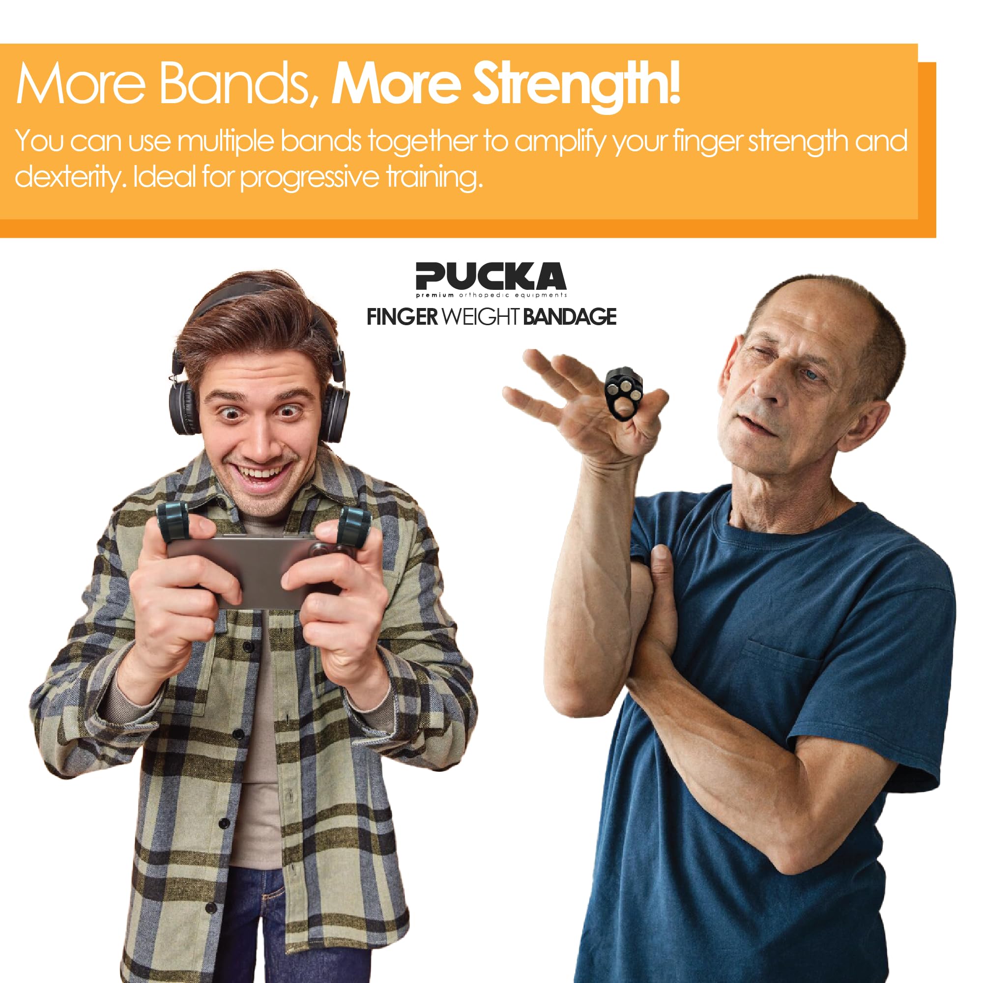 Amazon | エクササイズ用30gのフィンガーウェイトバンド - 指の強さと