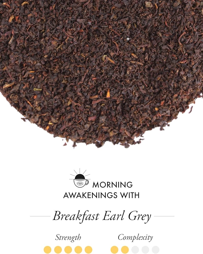 Amazon.co.jp: 【TWG Tea】Breakfast Earl Grey Tea｜ティーバッグ 2.5