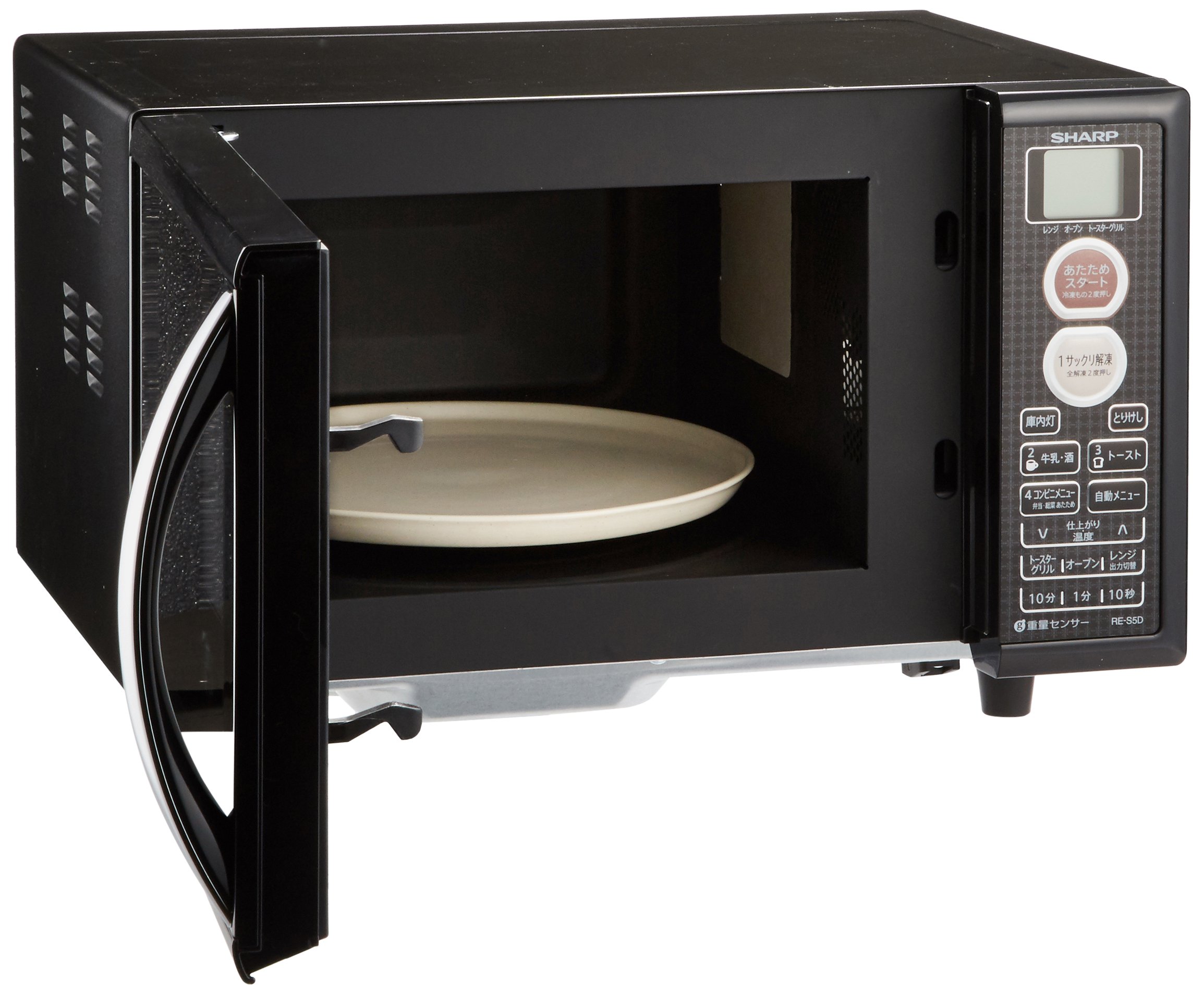 Amazon | シャープ オーブンレンジ 15Lタイプ ブラック RE-S5D-B