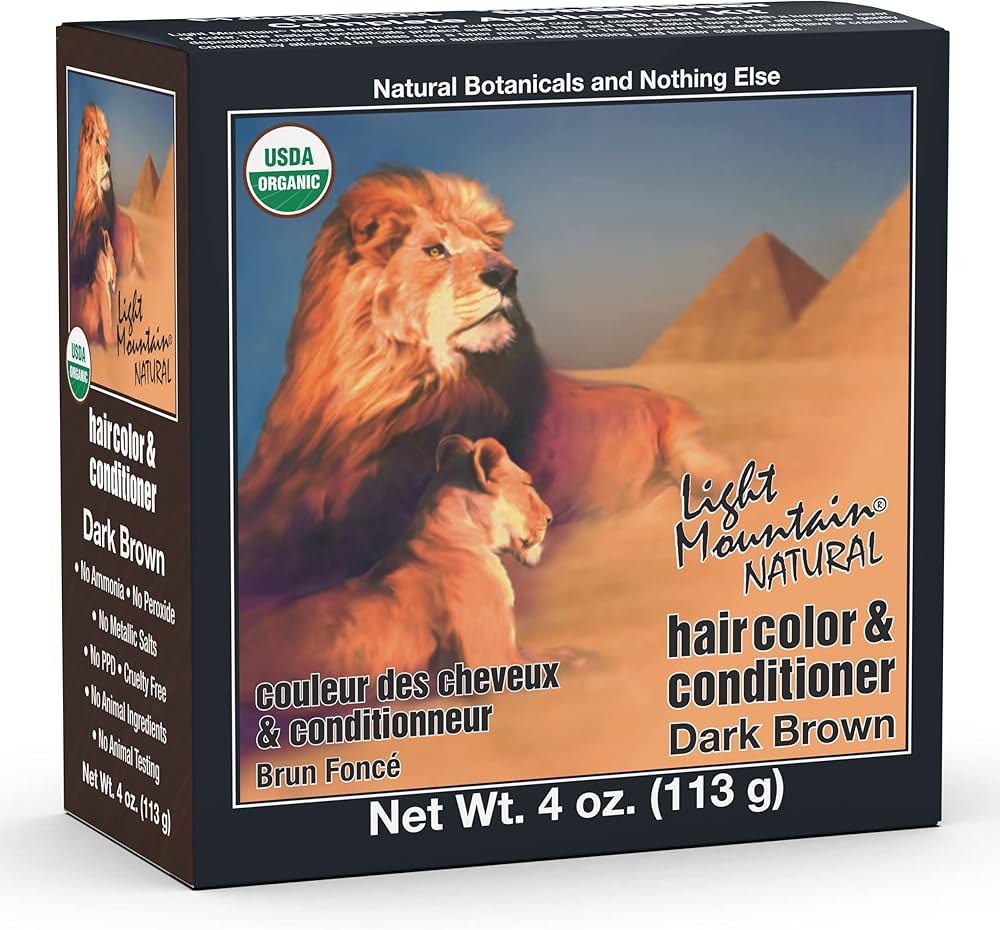 Amazon.com : Light Mountain Henna Hair Color & Conditioner - Dark