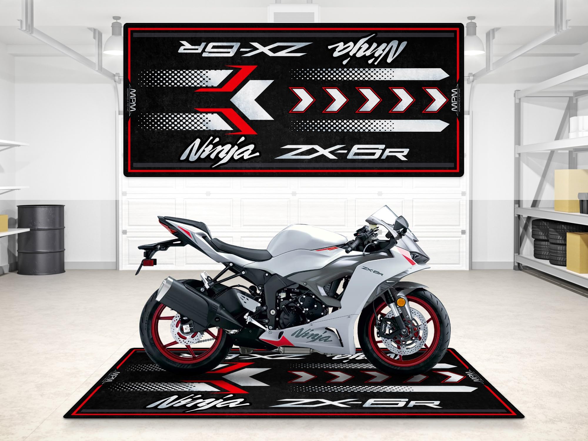 Amazon.com: wibeart MPM Motorcycle Mat for ZX-6R Washable Non