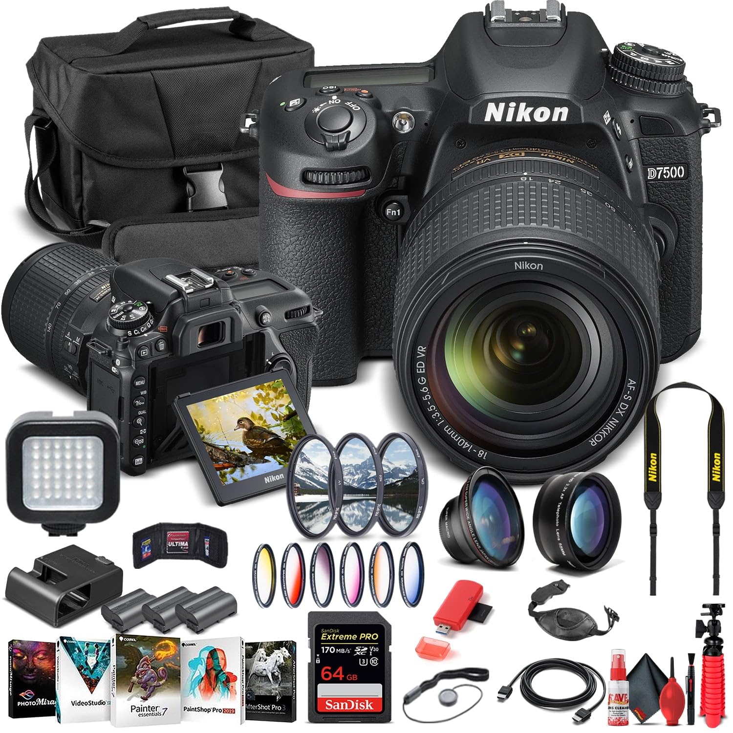 Amazon.com : Nikon D7500 DSLR Camera with 18-140mm Lens (1582) +