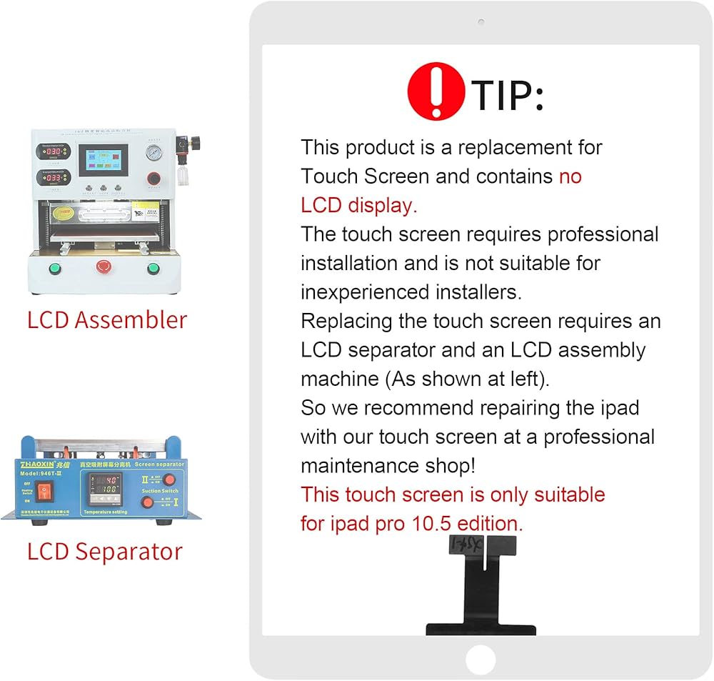 Amazon.co.jp: A-MIND for iPad Pro 10.5 交換修理用タッチパネル