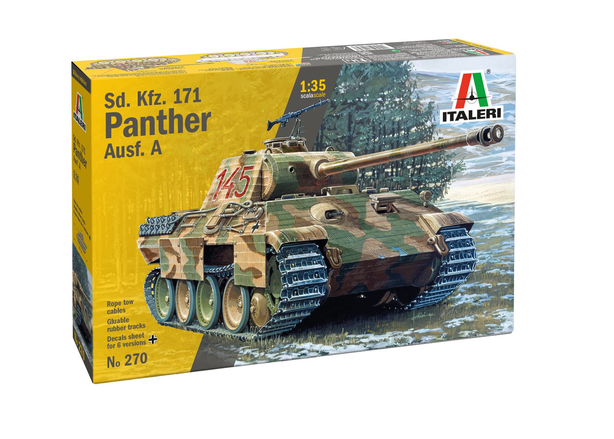 Amazon | タミヤ イタレリ 270 1/35 パンサーA型 プラモデル