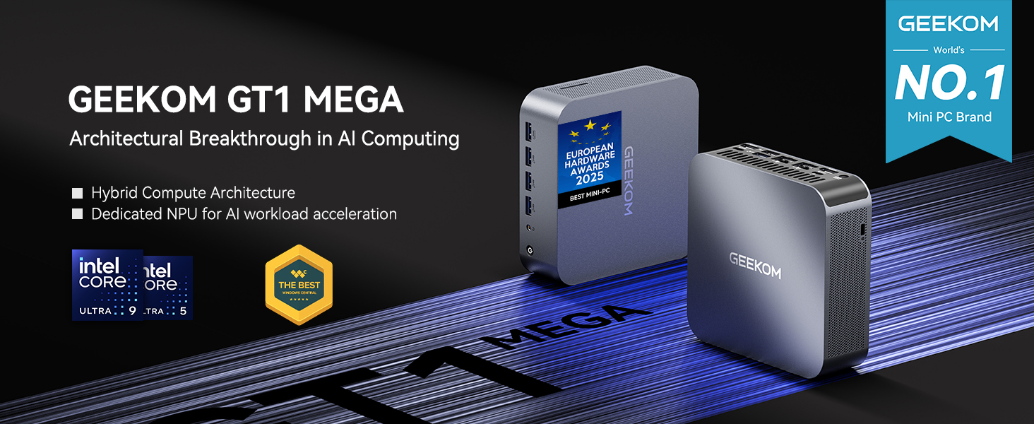 Amazon.com: GEEKOM GT1 Mega AI Mini PC with 14th Gen Intel Ultra 9