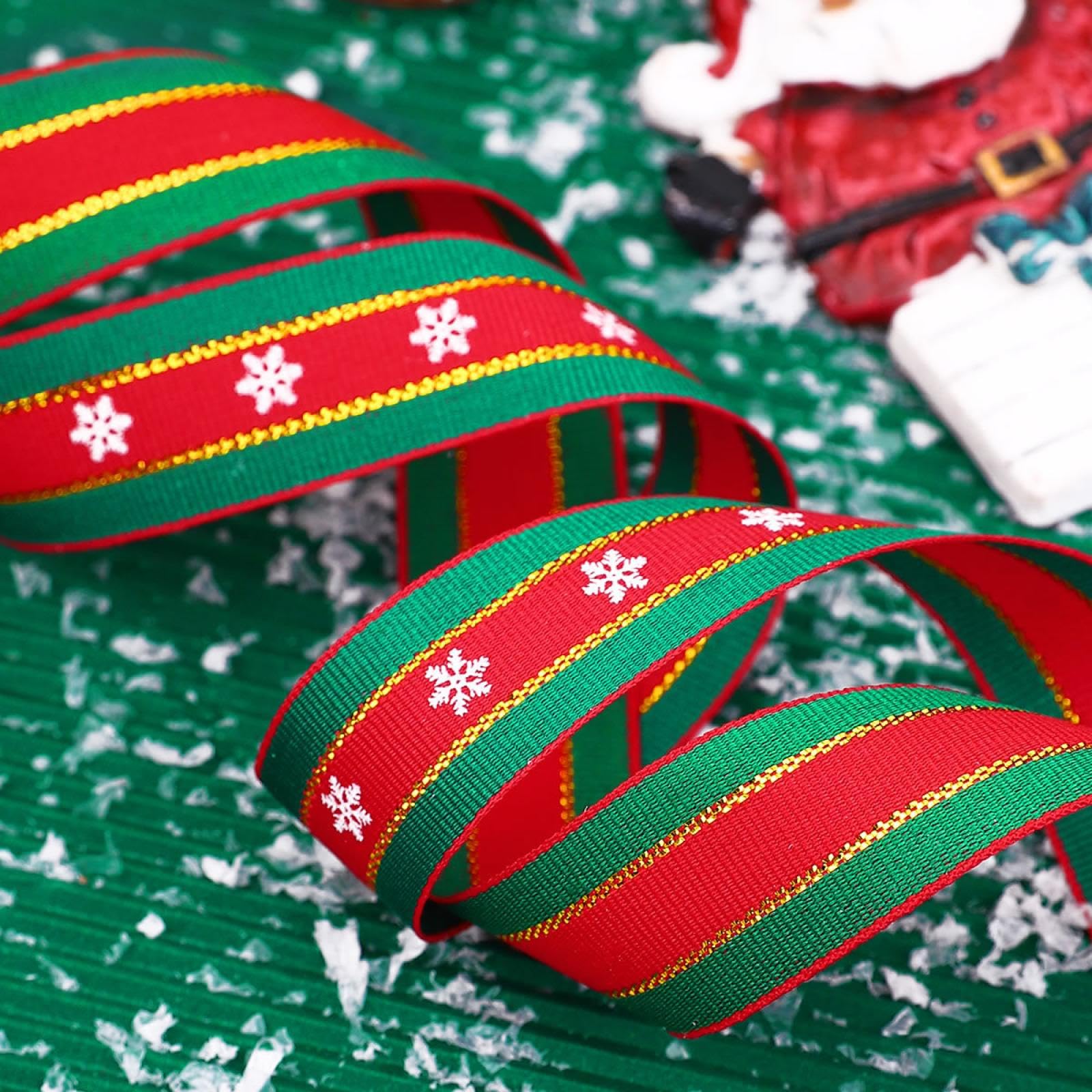 Amazon.co.jp: リボン クリスマス ワイヤー チェック 手芸