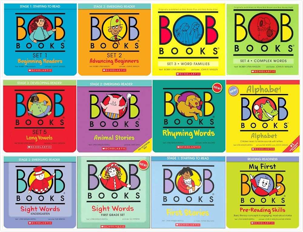 Bob Books Complete Sets Collection (12 Sets) - Set 1, 2, 3, 4, 5